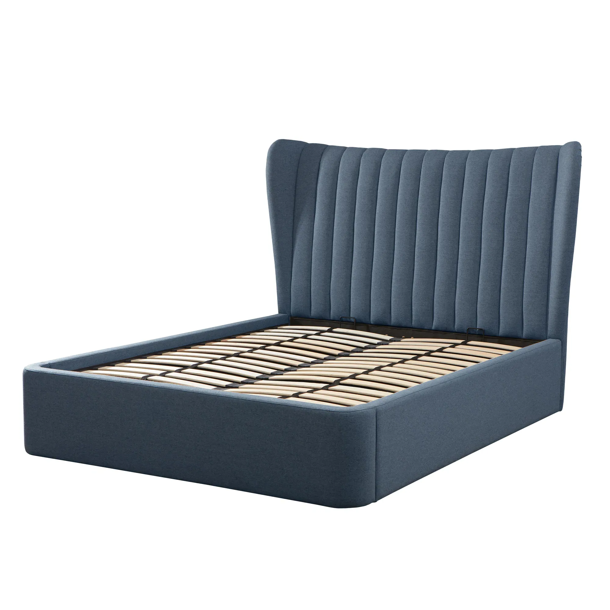 Tempur Horton Super King Ottoman Bed - Blue, Fabric