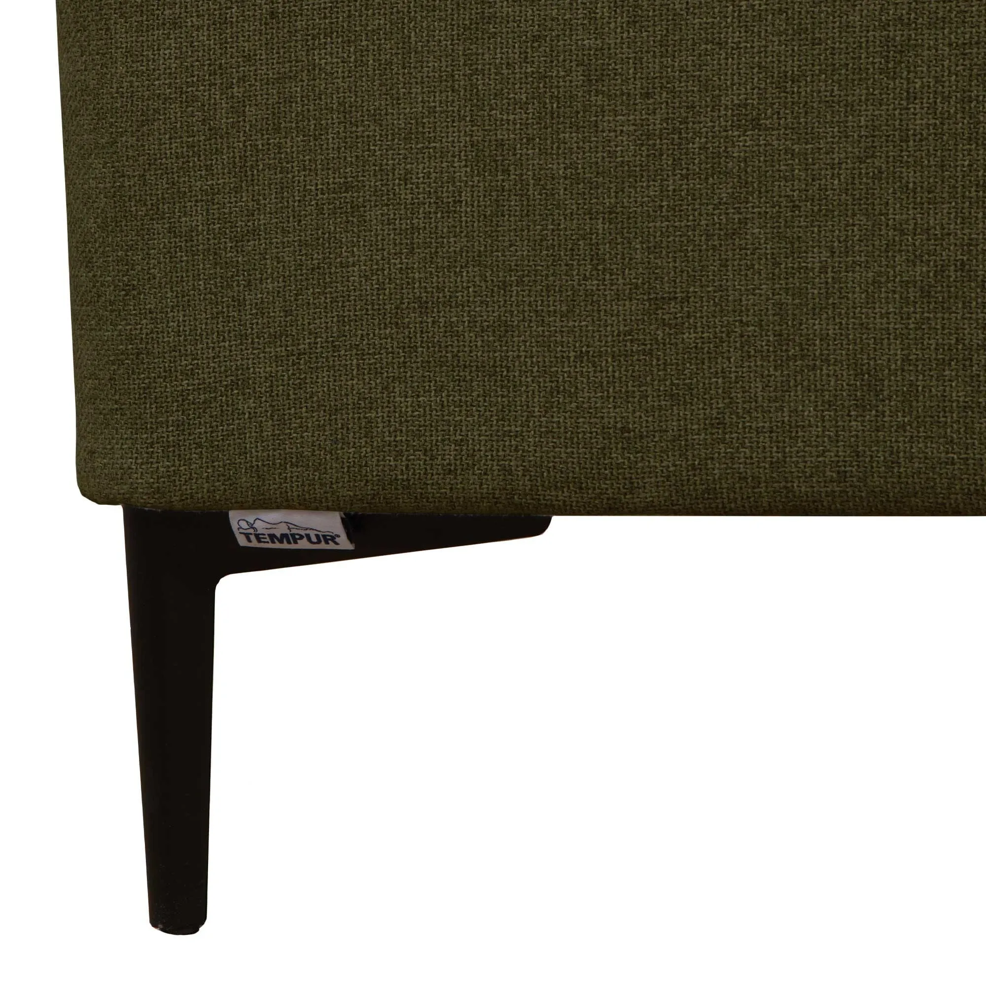 Tempur Suffolk King Size Divan Bed - Green, Fabric