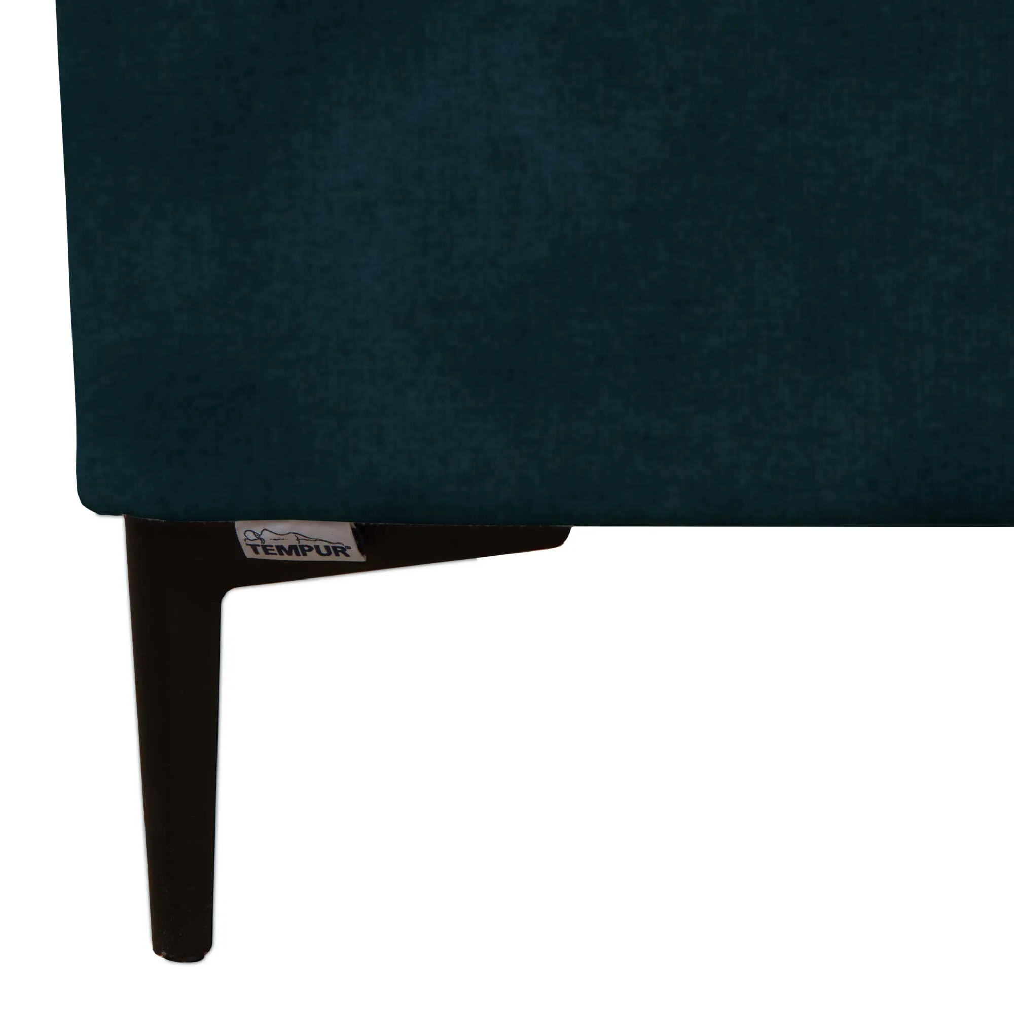 Tempur Suffolk King Size Divan Bed - Navy, Velvet