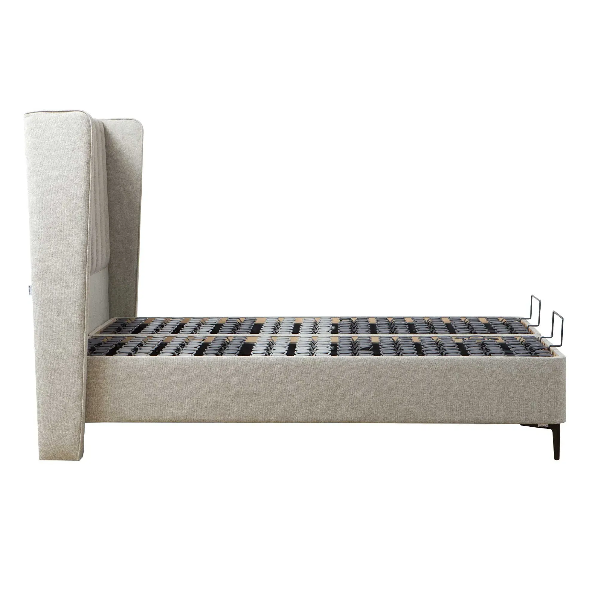 Tempur Suffolk King Size Divan Bed - Neutral, Fabric