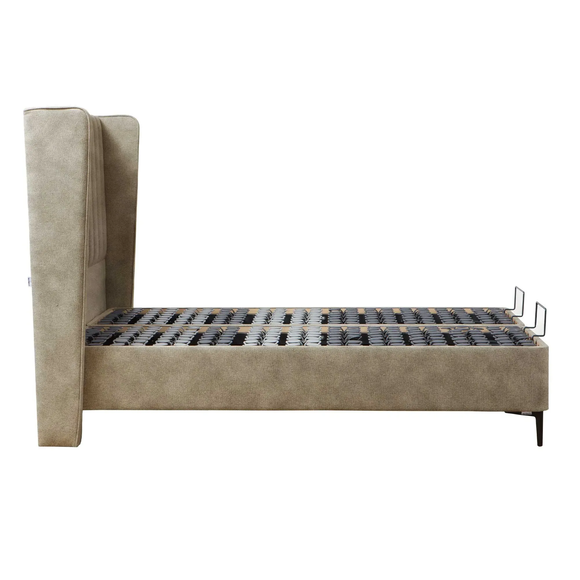 Tempur Suffolk King Size Divan Bed - Neutral, Velvet