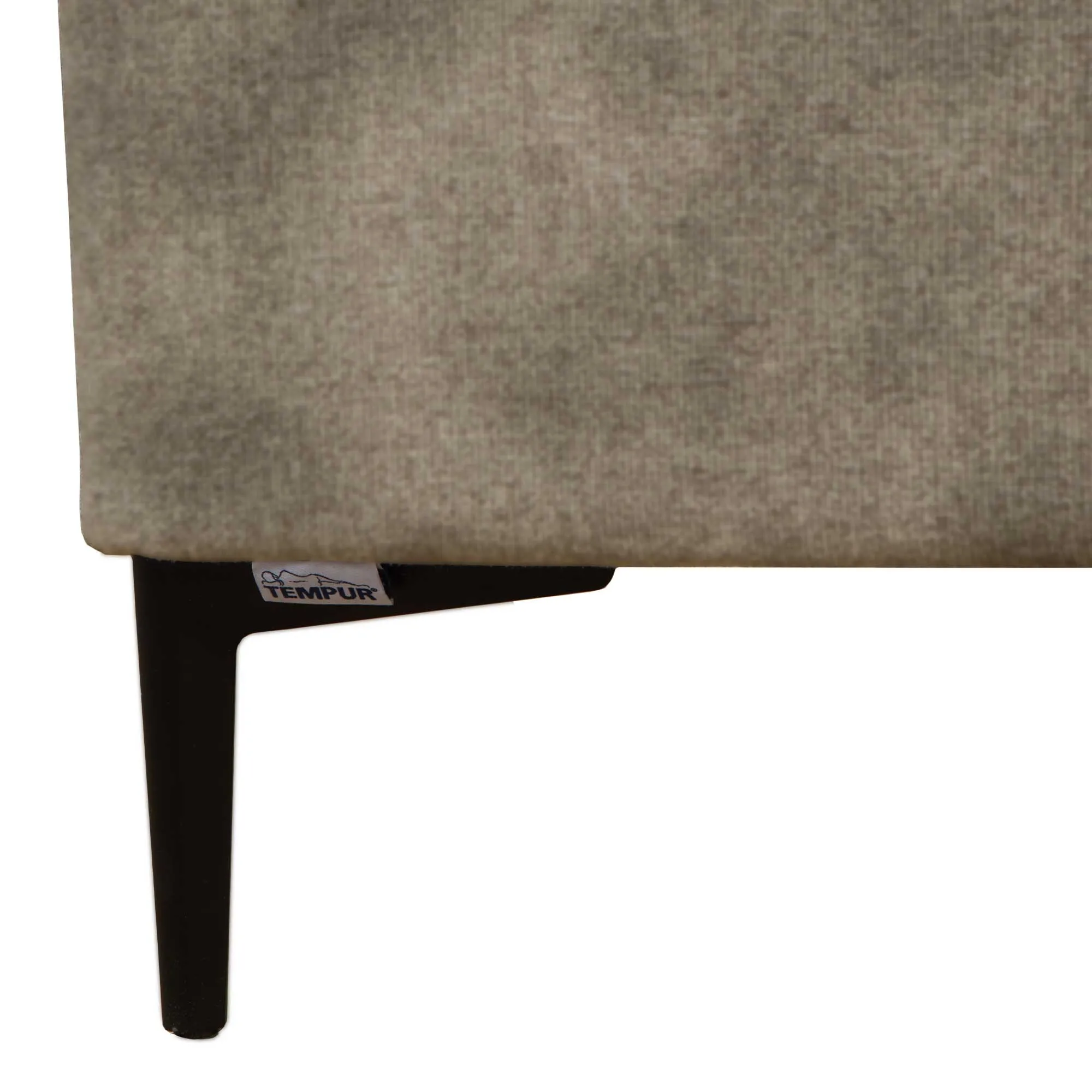 Tempur Suffolk King Size Divan Bed - Neutral, Velvet