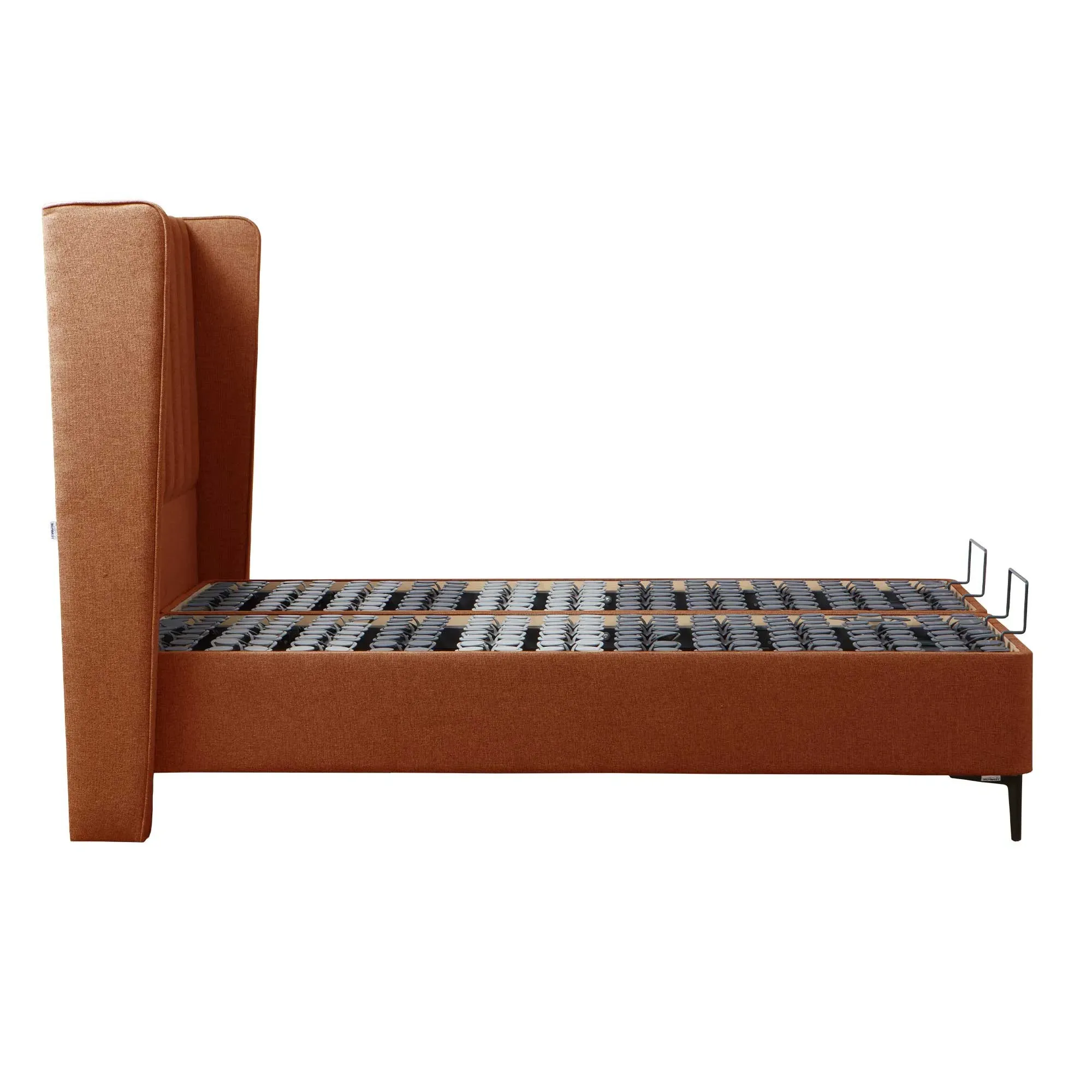 Tempur Suffolk King Size Divan Bed - Orange, Fabric