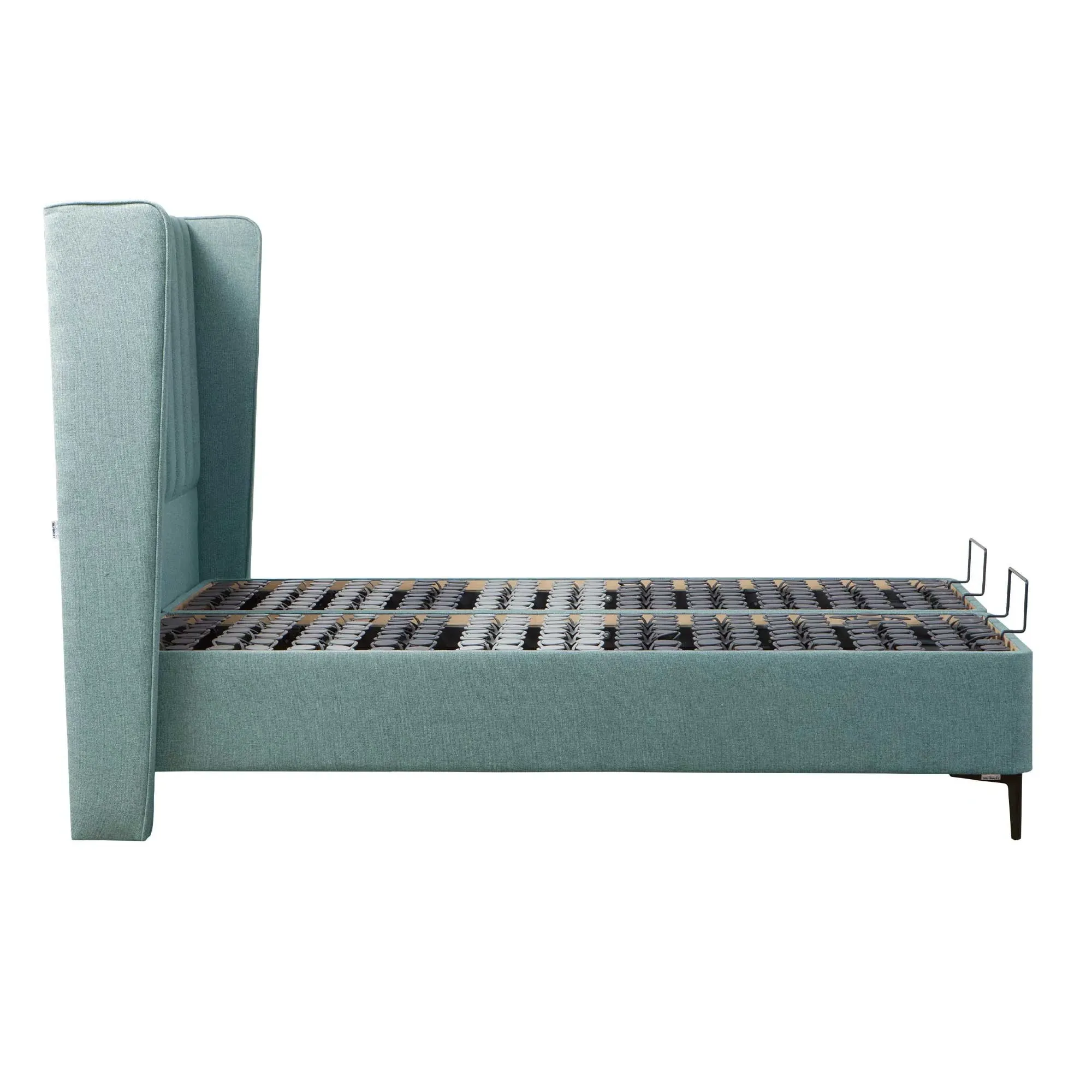 Tempur Suffolk King Size Divan Bed - Teal, Fabric
