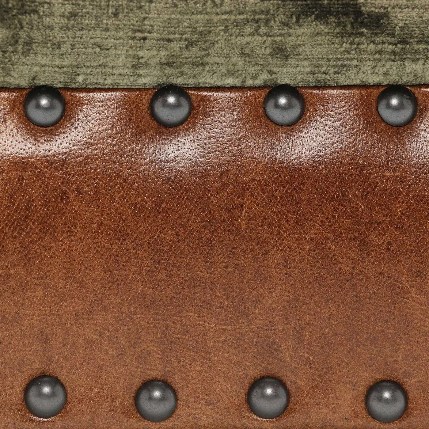 Tetrad Constable Large Rectangular Stool - Galveston Bark Hide