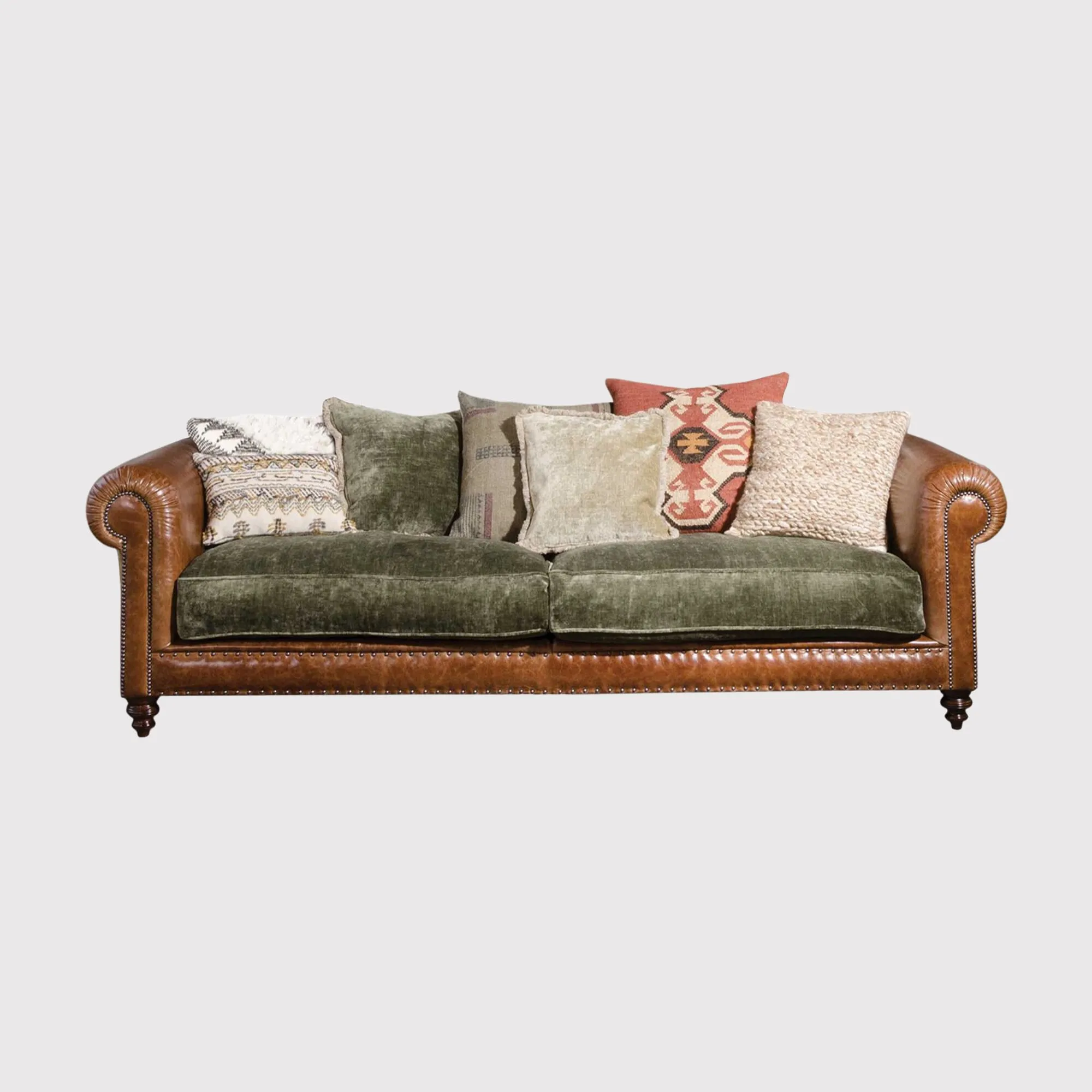 Tetrad Constable Midi Sofa - Brown, Leather