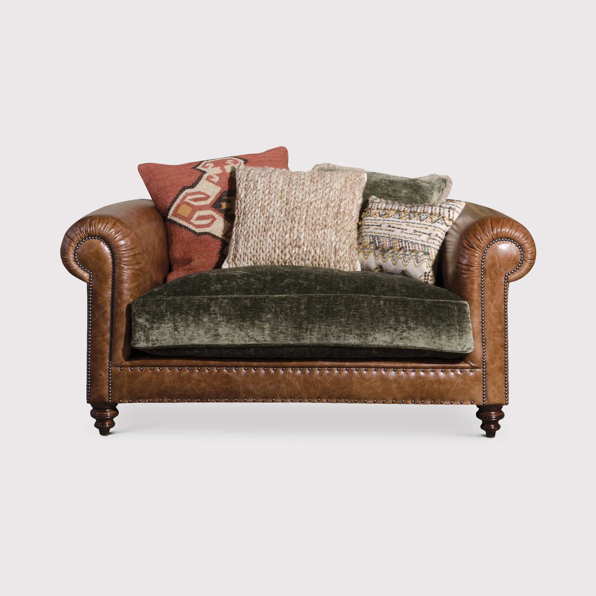 Tetrad Constable Snuggler Sofa - Galveston Bark Hide, Velvet