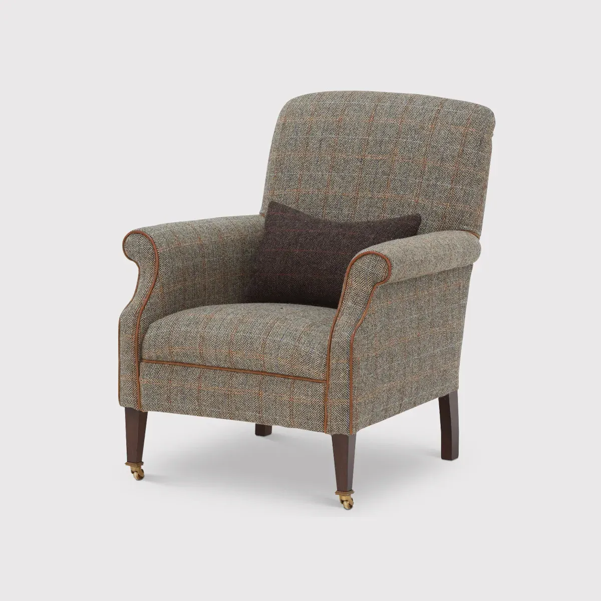 Tetrad Harris Tweed Bowmore Armchair - Bracken Herringbone