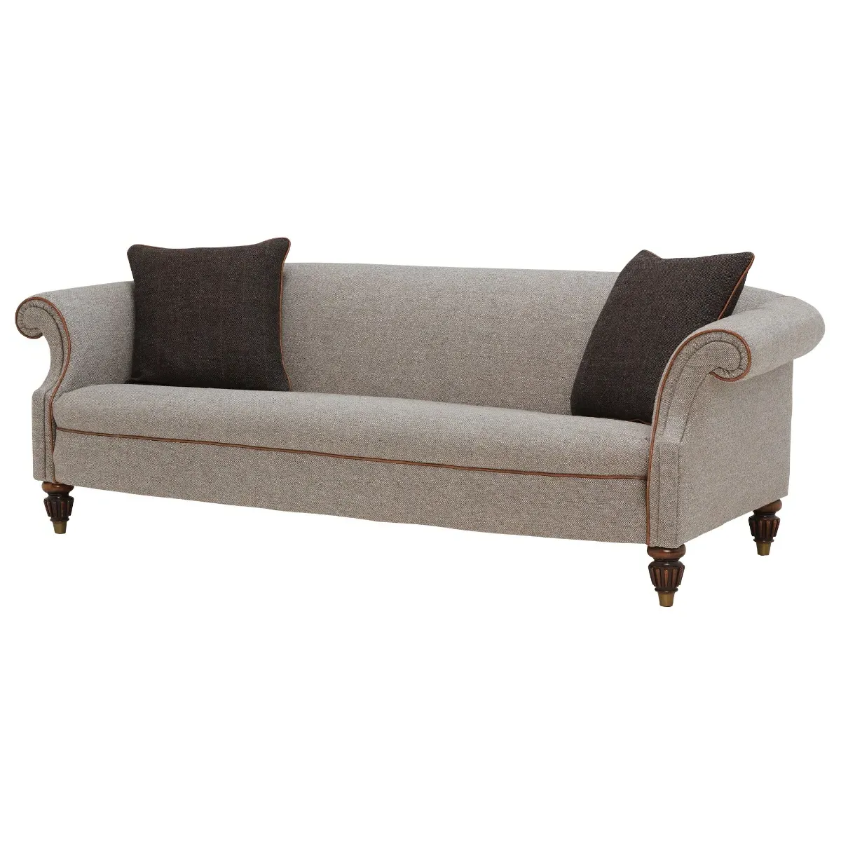 Tetrad Harris Tweed Bowmore Grand 3-Seater Sofa - Neutral
