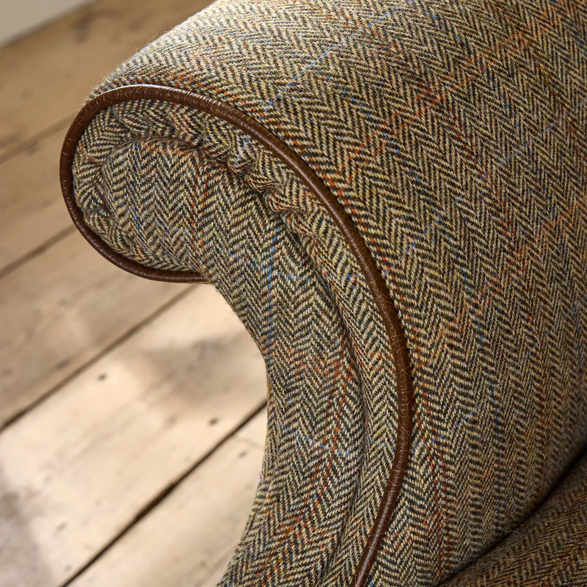 Tetrad Harris Tweed Bowmore Grand 3-Seater Sofa - Neutral