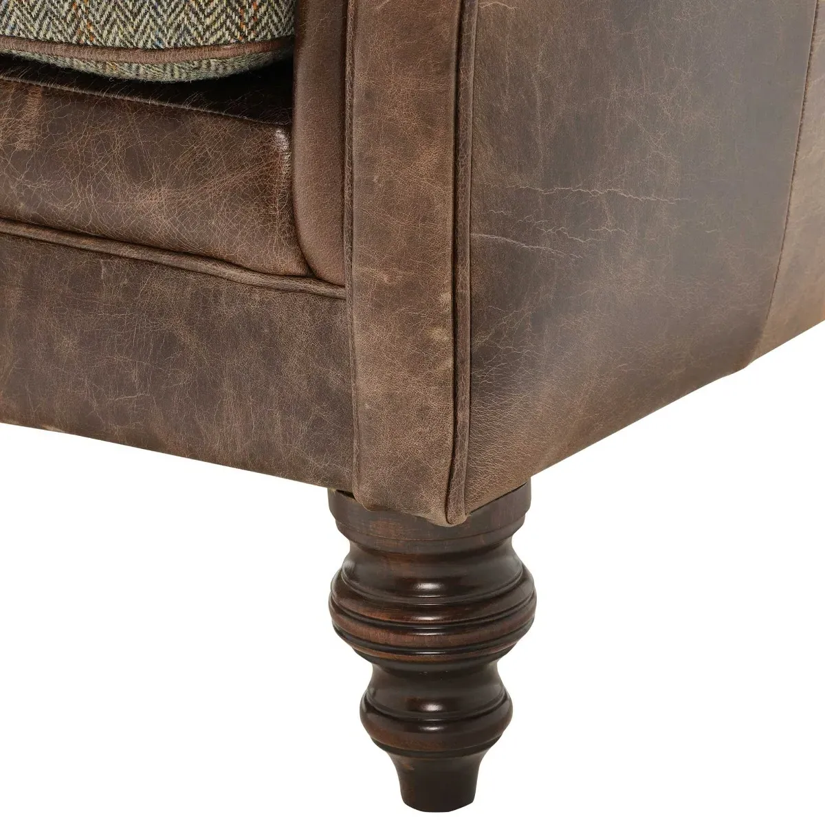 Tetrad Harris Tweed Dalmore Accent Chair - Brown