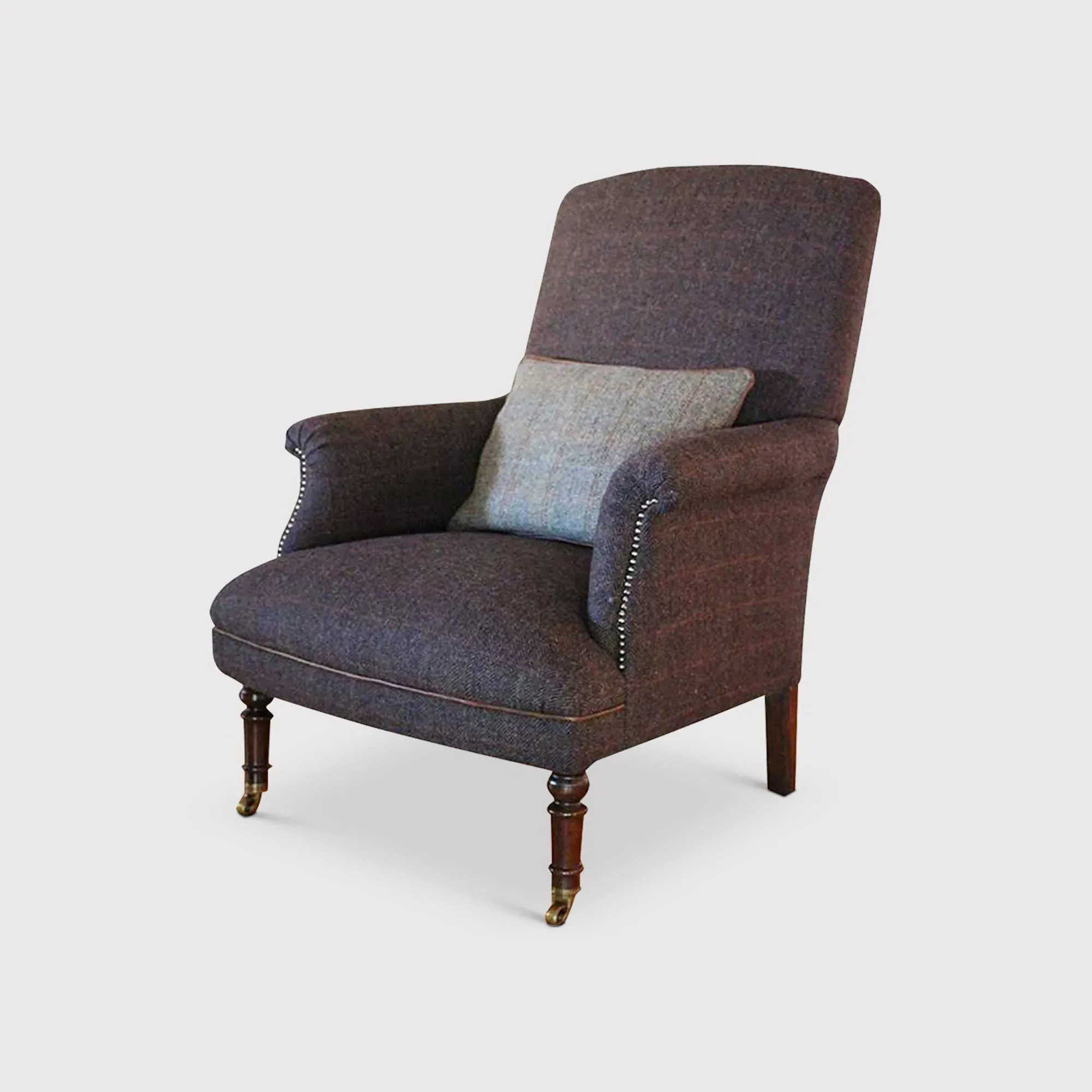 Tetrad Harris Tweed Dalmore Armchair - Peat Herringbone image