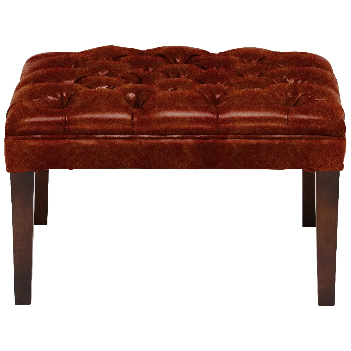 Tetrad Harris Tweed Mackenzie Stool - Brown, Leather