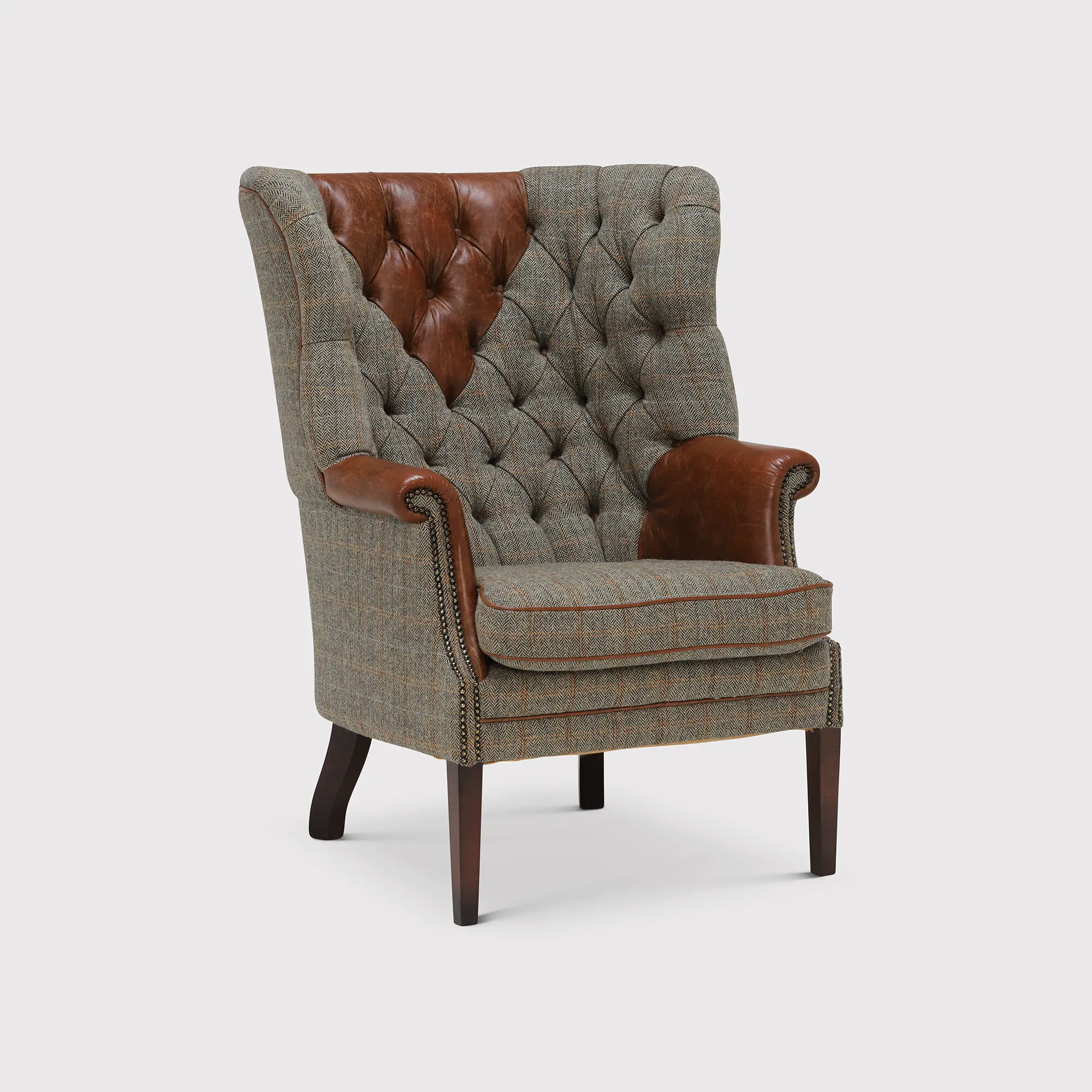Tetrad Harris Tweed Mackenzie Wing Chair - Fabric