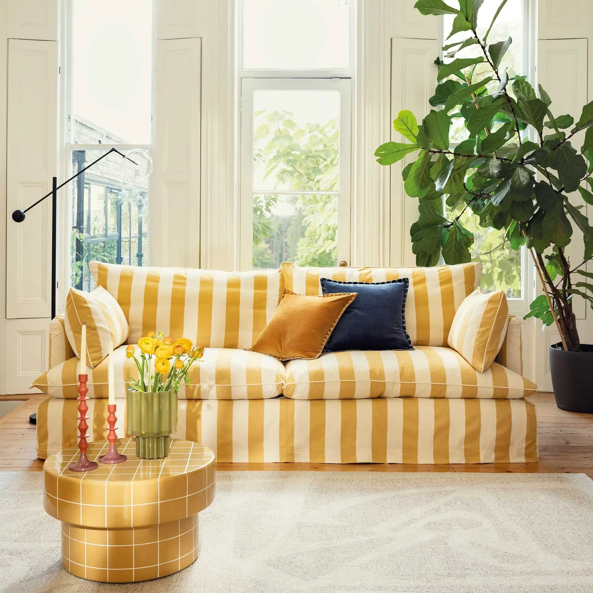 Tetrad Heritage Maja Grand Sofa - Yellow