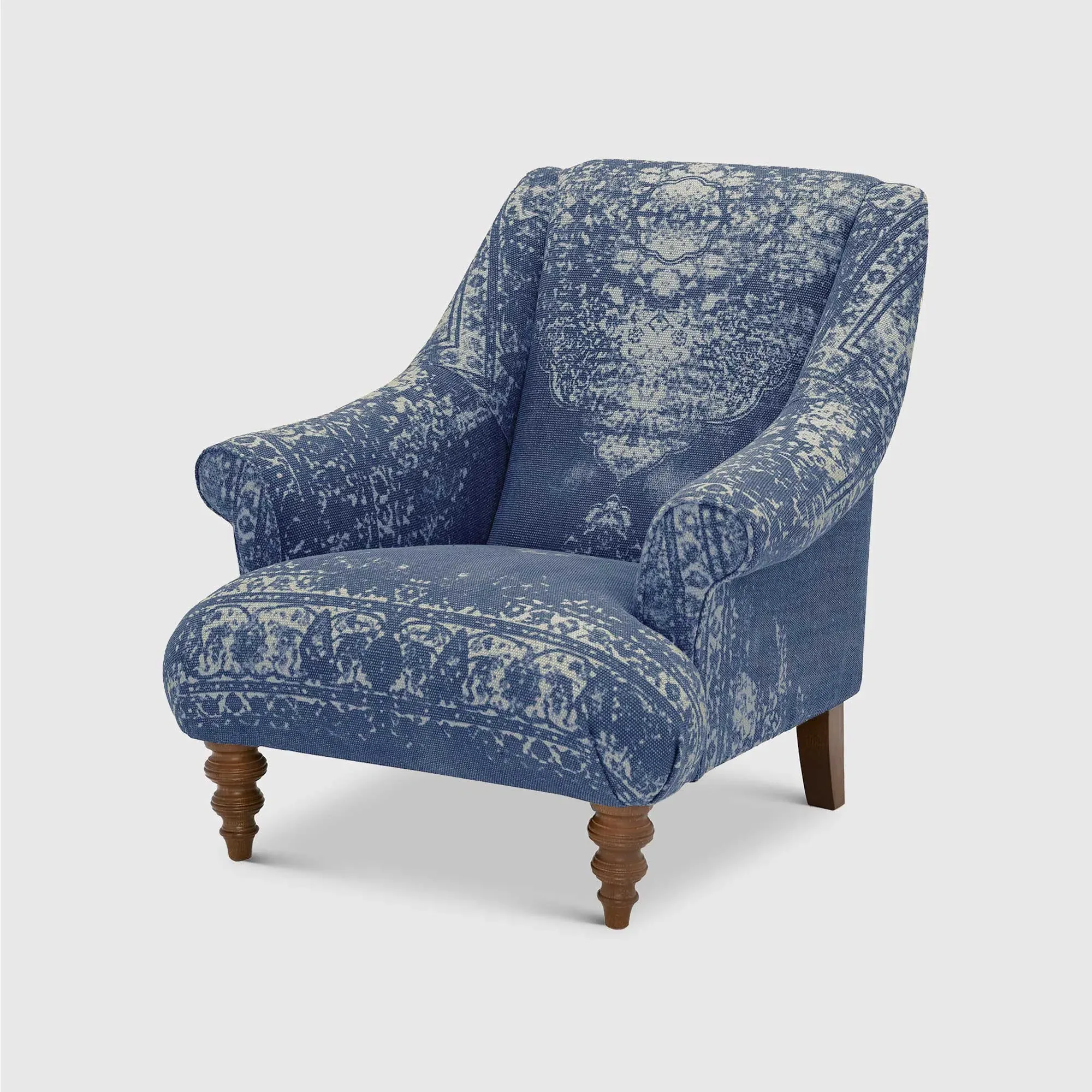 Tetrad Jacaranda Armchair - Indigo, Fabric