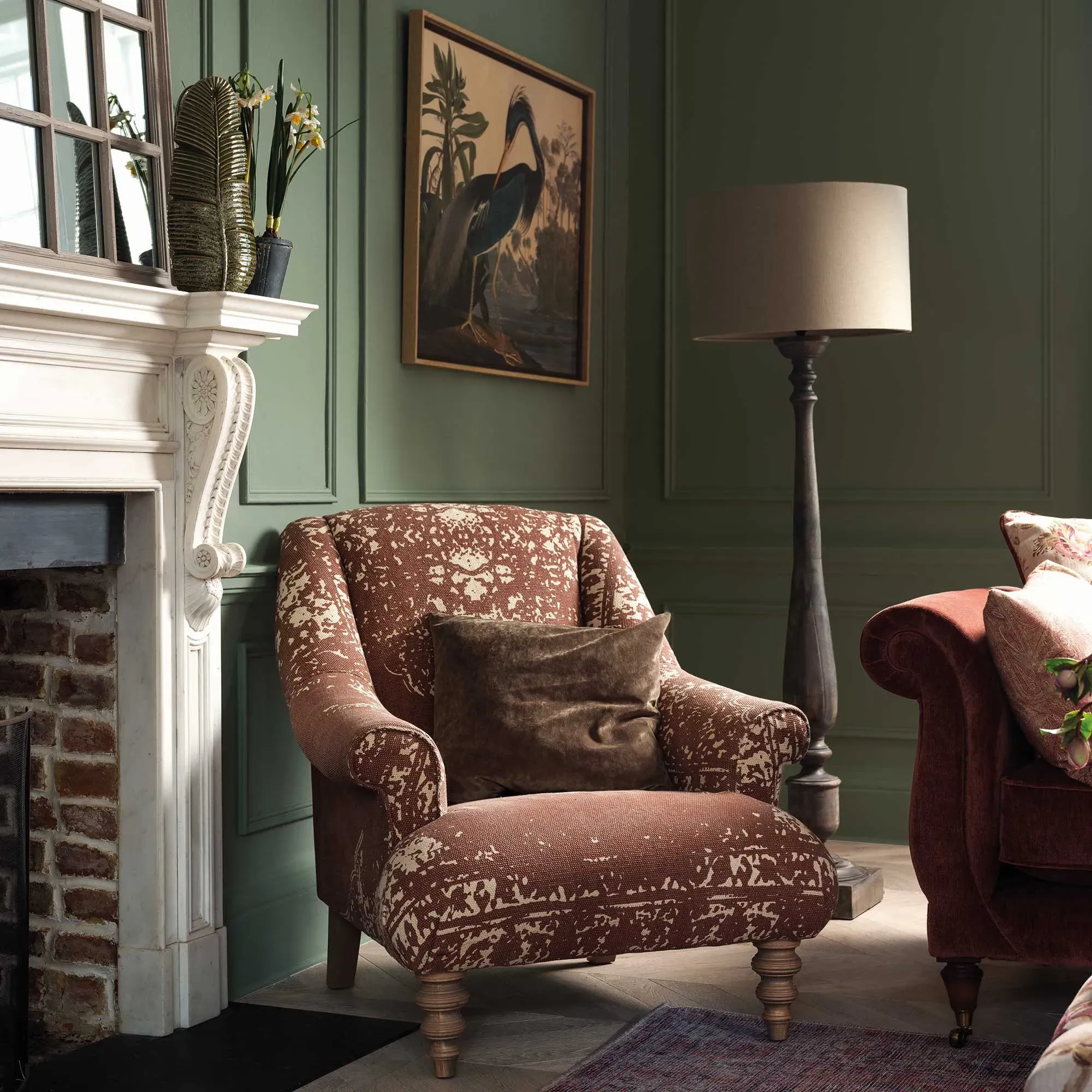 Tetrad Jacaranda Armchair - Terracotta, Fabric