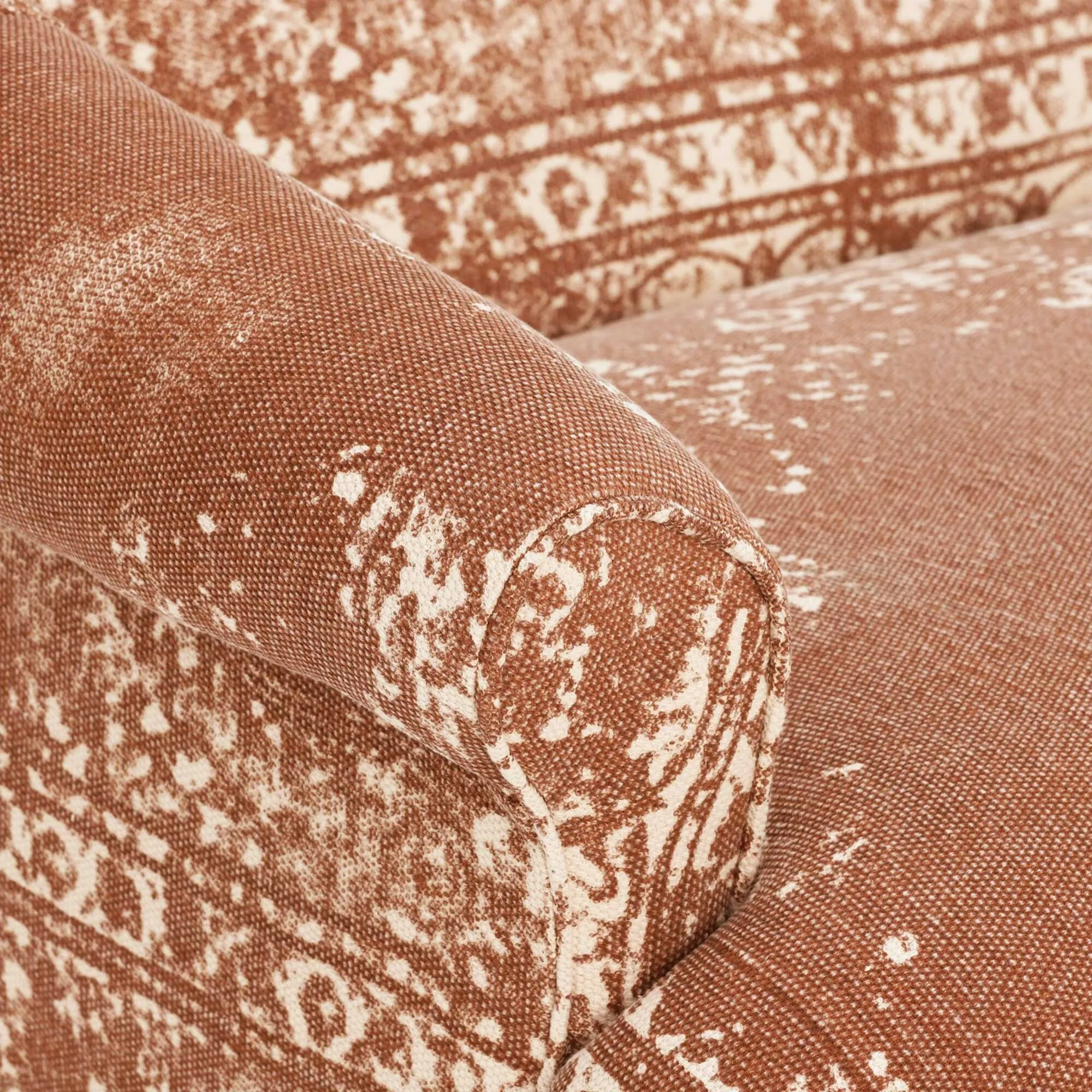 Tetrad Jacaranda Midi Sofa - Terracotta, Fabric