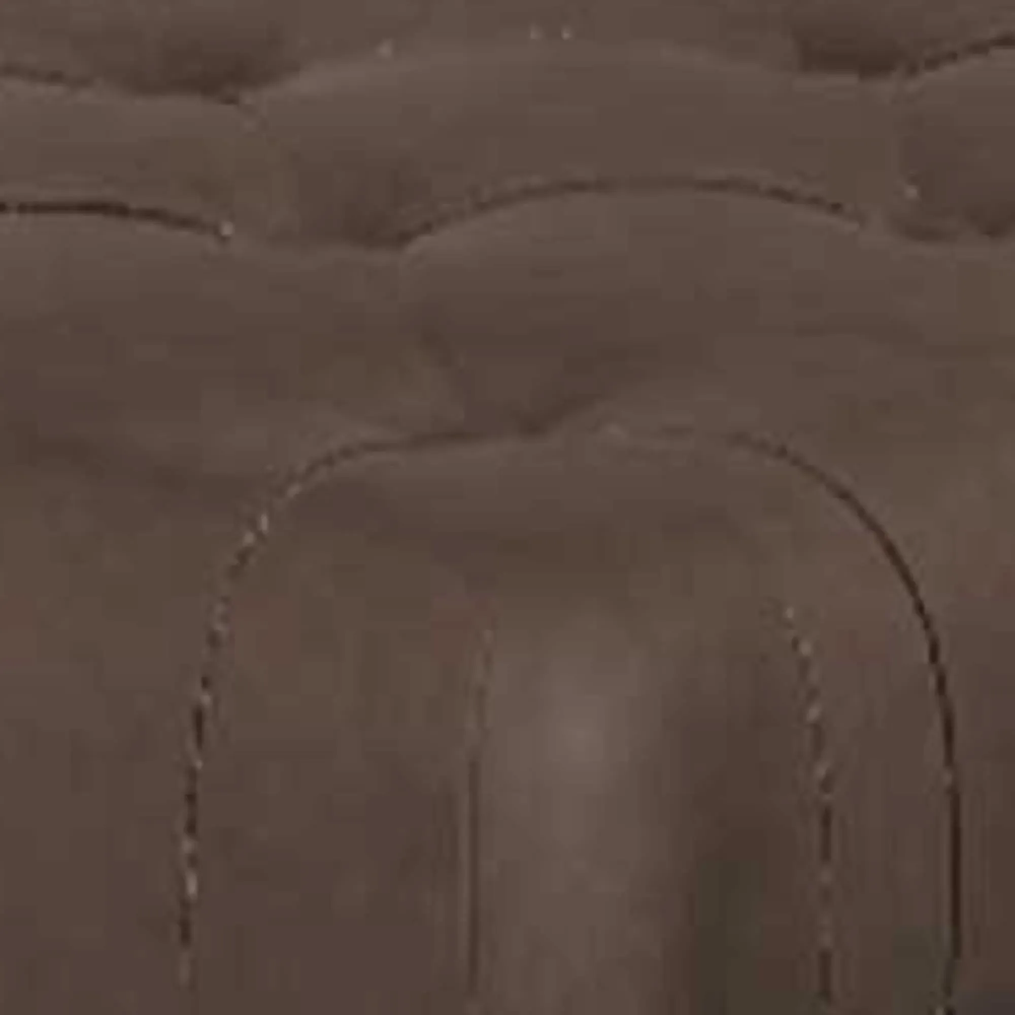 Tetrad Matisse Large Rectangular Stool - Brown, Leather