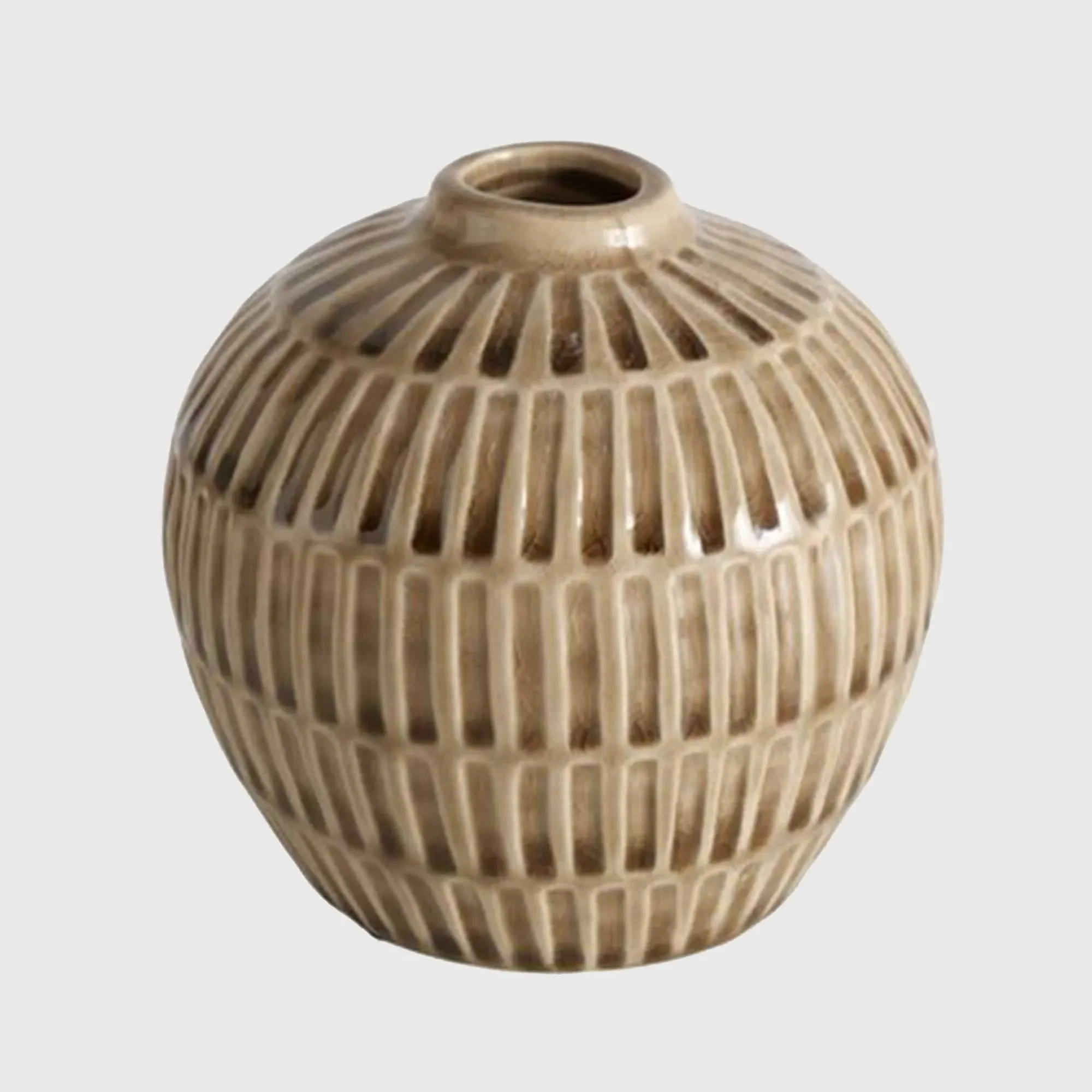 Texture Bud Vase - Neutral, Ceramic image