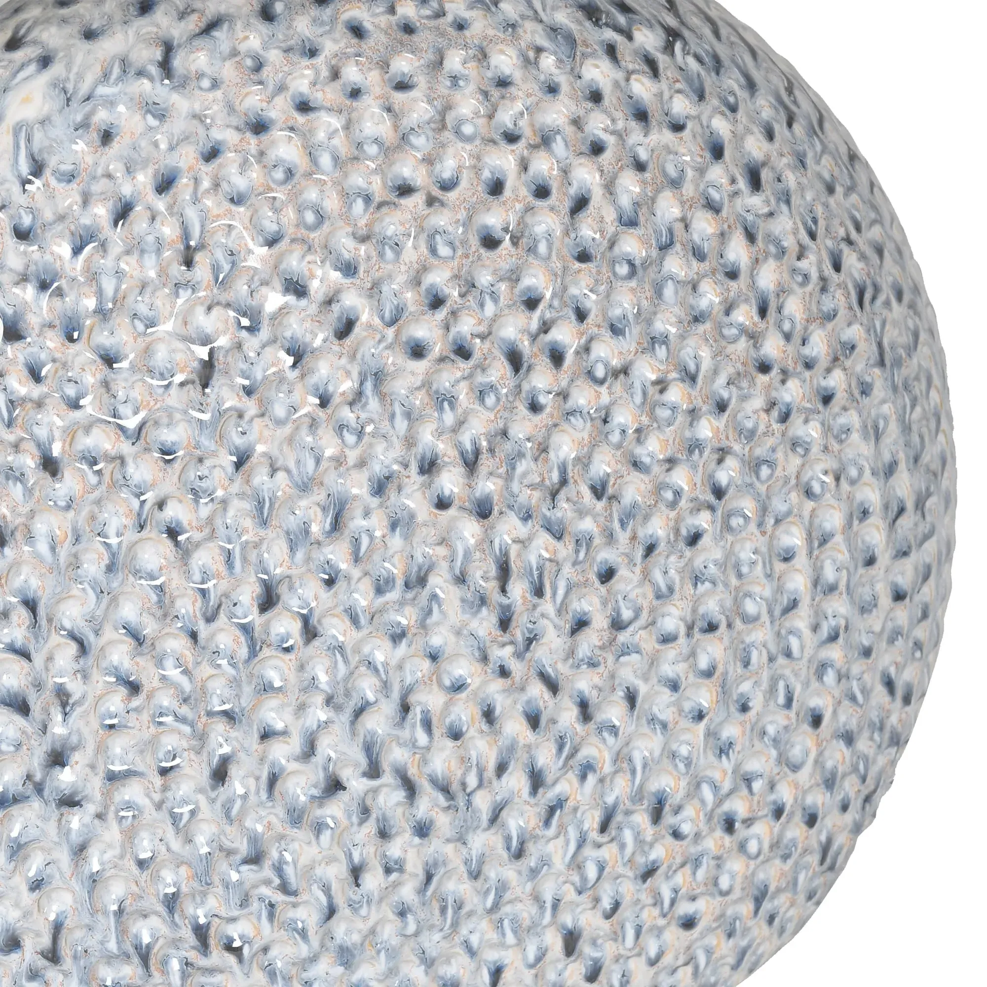 Textured Table Lamp - Blue, Porcelain