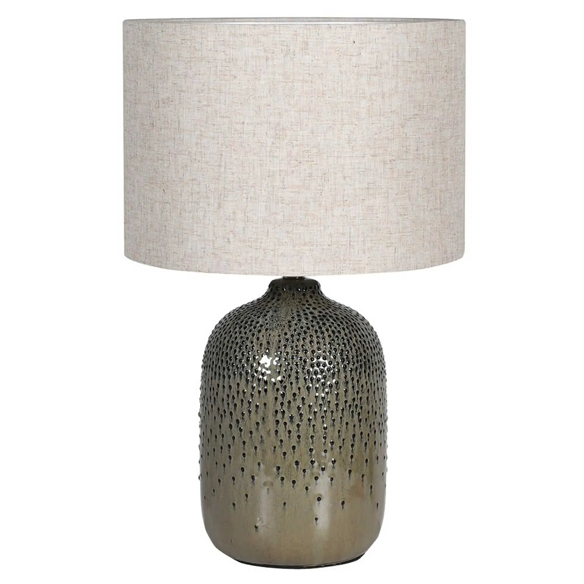 Textured Table Lamp - Green, Ceramic image