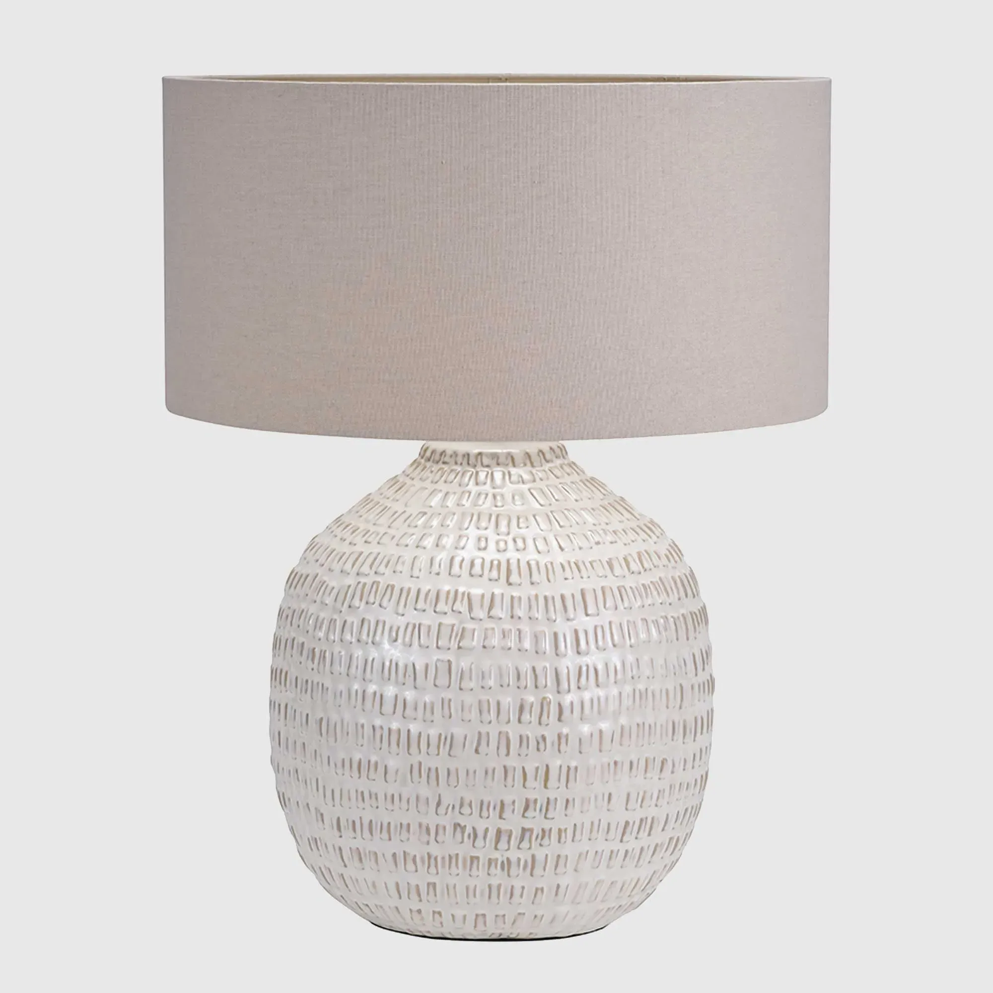 Textured Table Lamp - Neutral, Ceramic