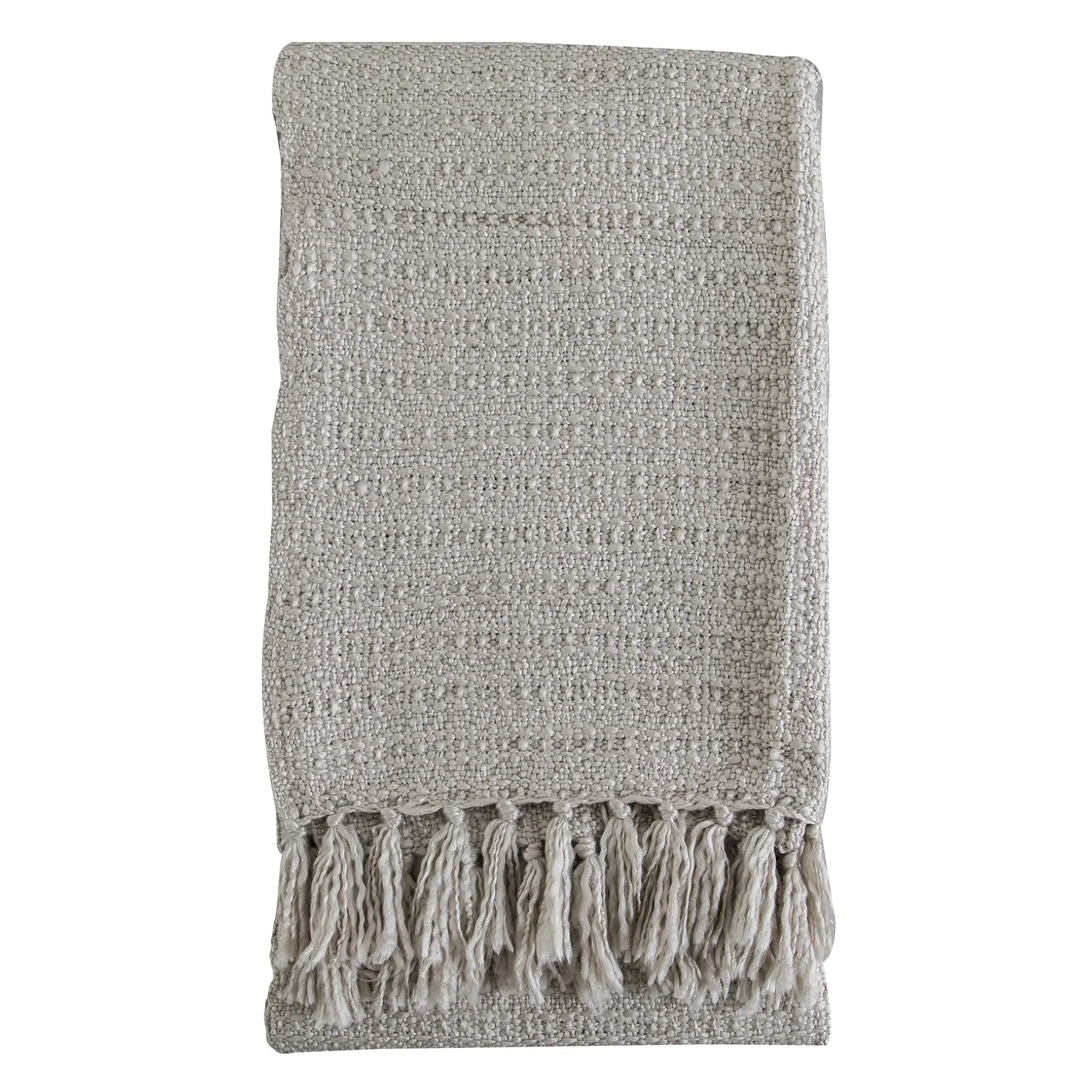 Textured Throw Blanket - Taupe, Acrylic