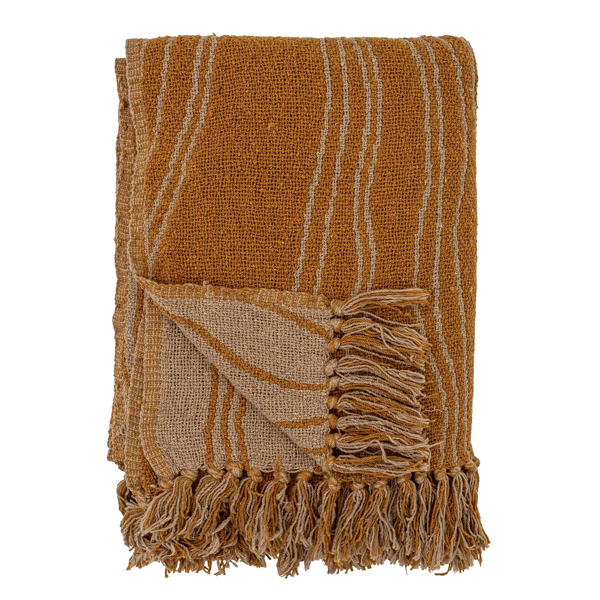 Throw Blanket - Mustard, Cotton Blend image