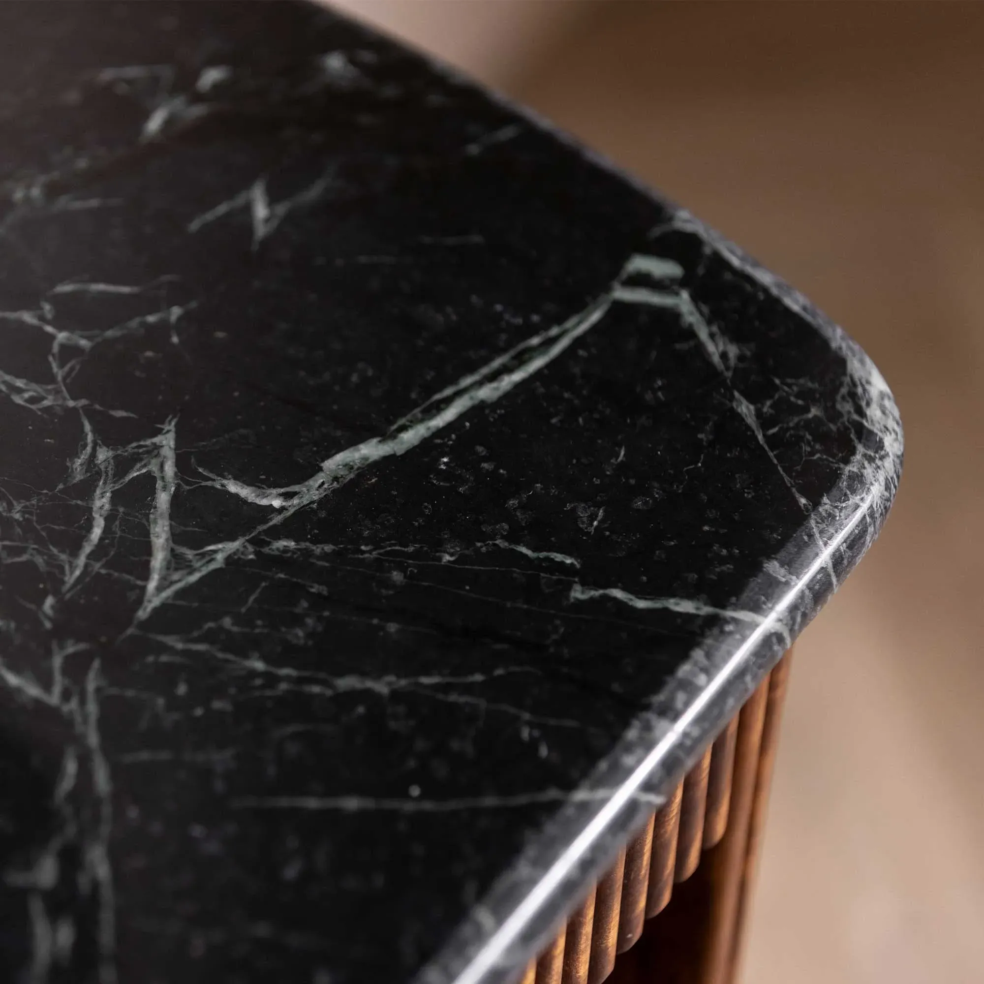 Tigris Desk with Drawer - Brown, Mango Wood