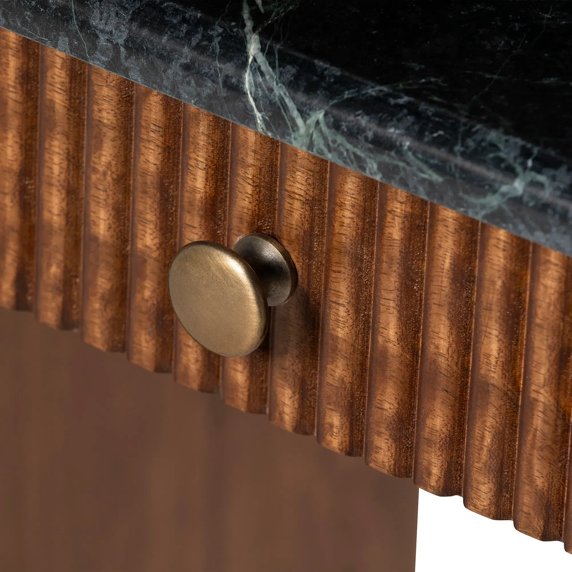 Tigris Desk with Drawer - Brown, Mango Wood