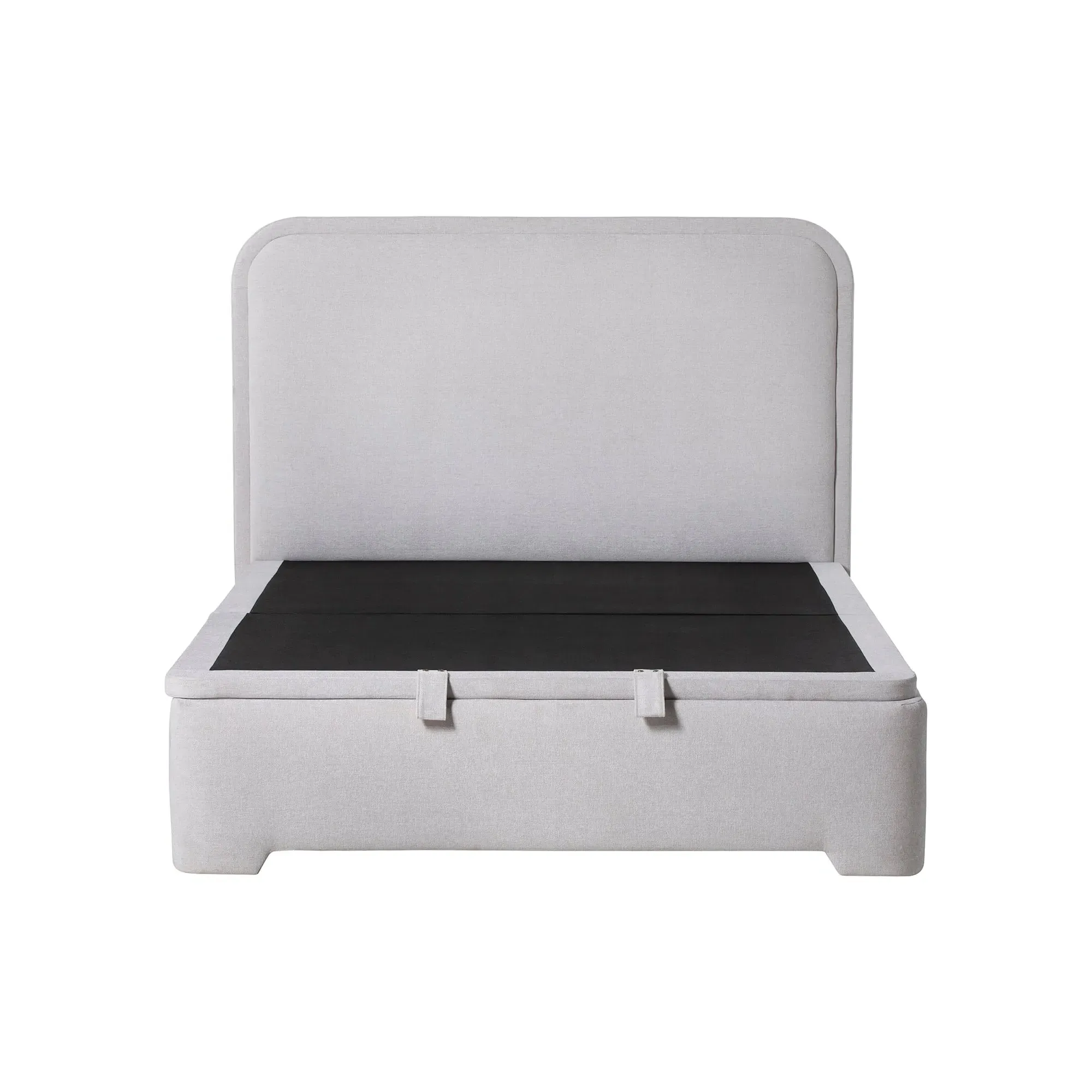 Tilbury King Size Bed Frame with Curved Headboard - Grey