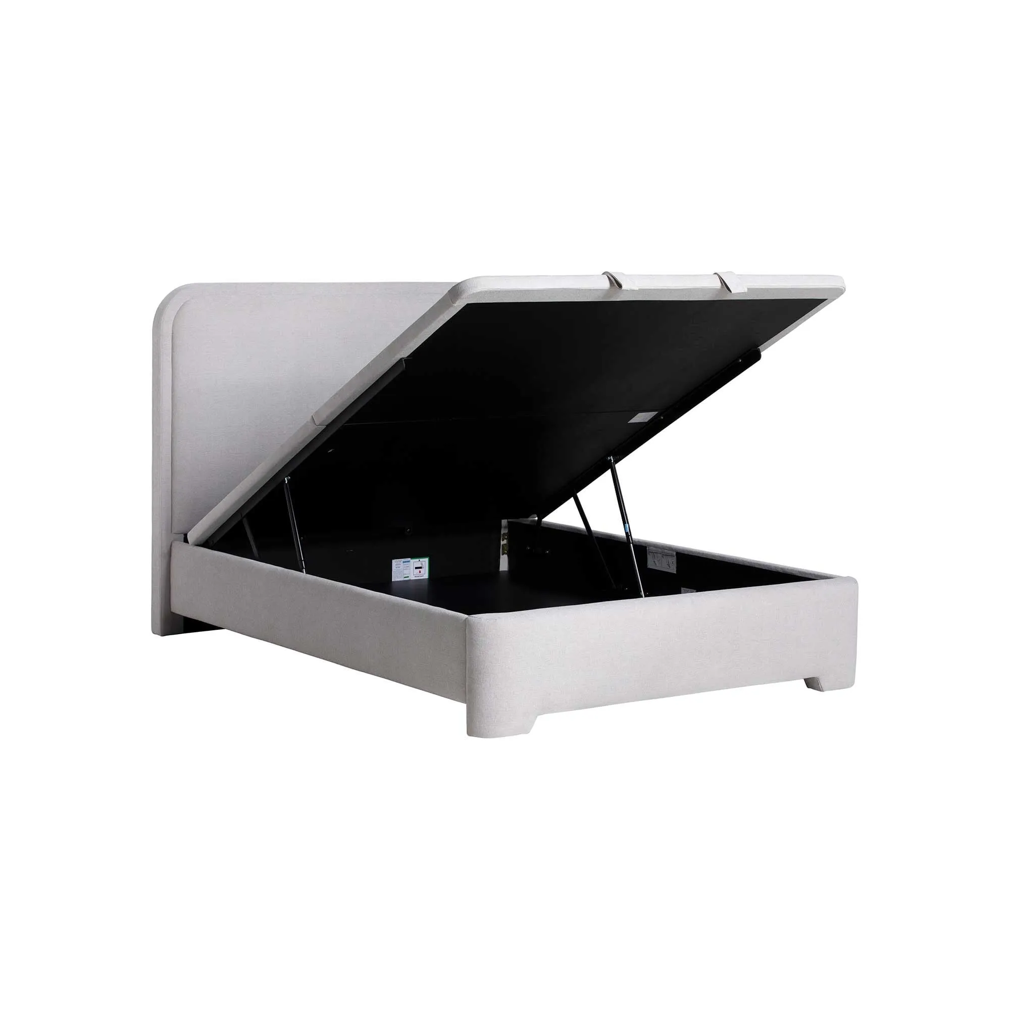 Tilbury Super King Bed with Curved Headboard - Grey