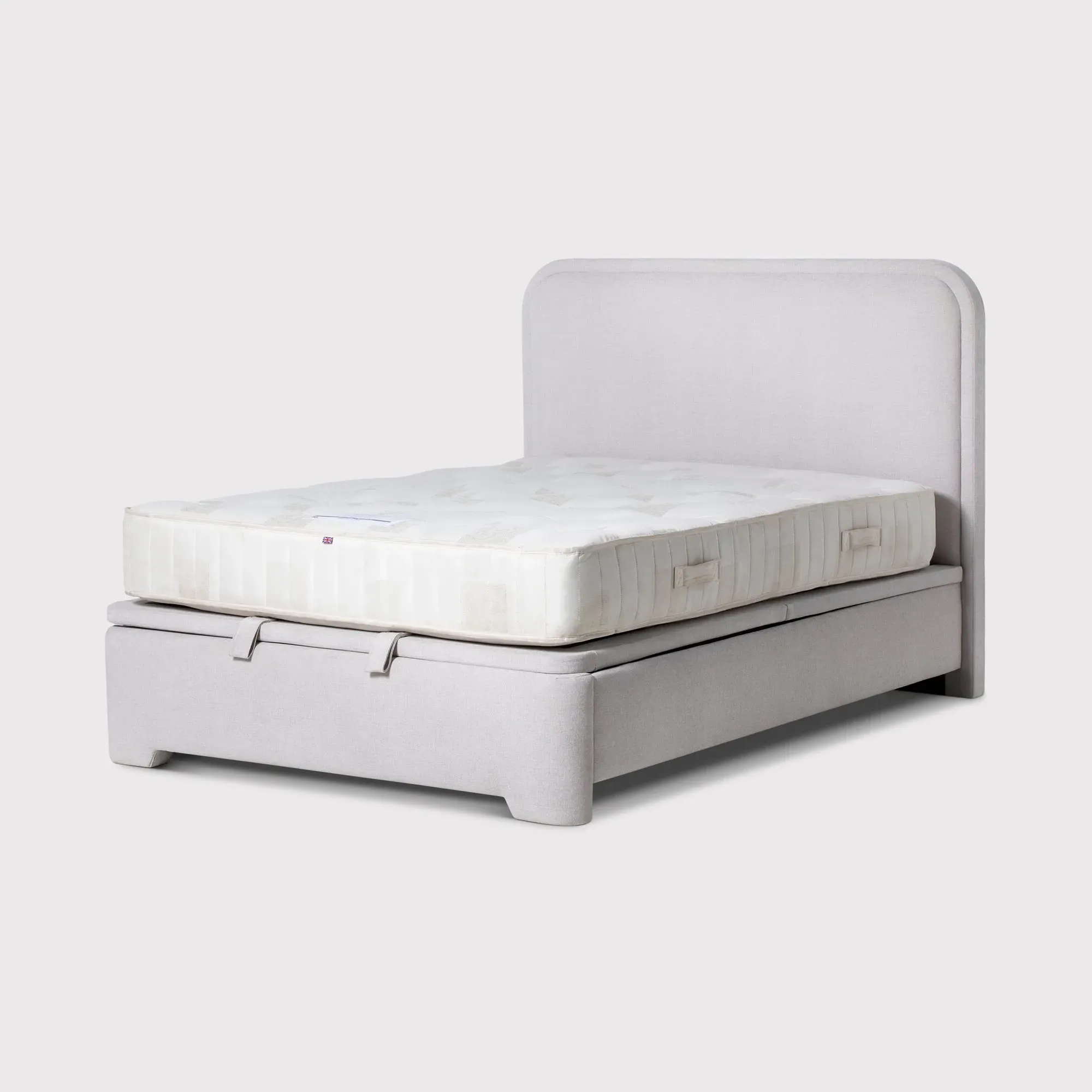 Tilbury Super King Bed with Curved Headboard - Grey image