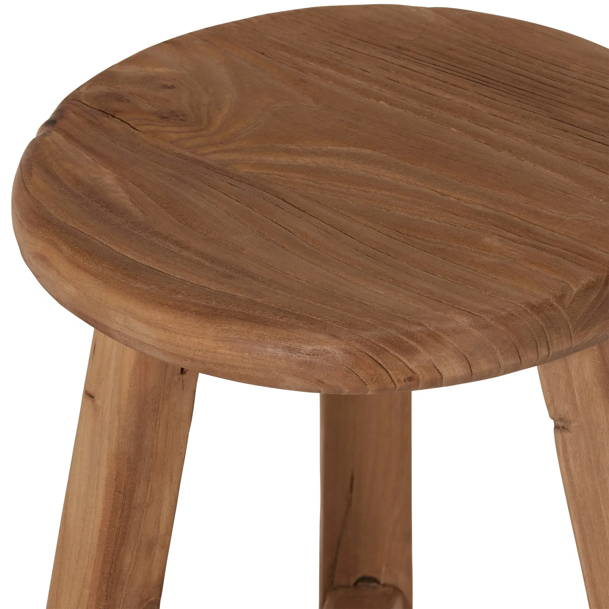 Timothy Oulton Abode Thin Top Stool - Brown, Pine Wood