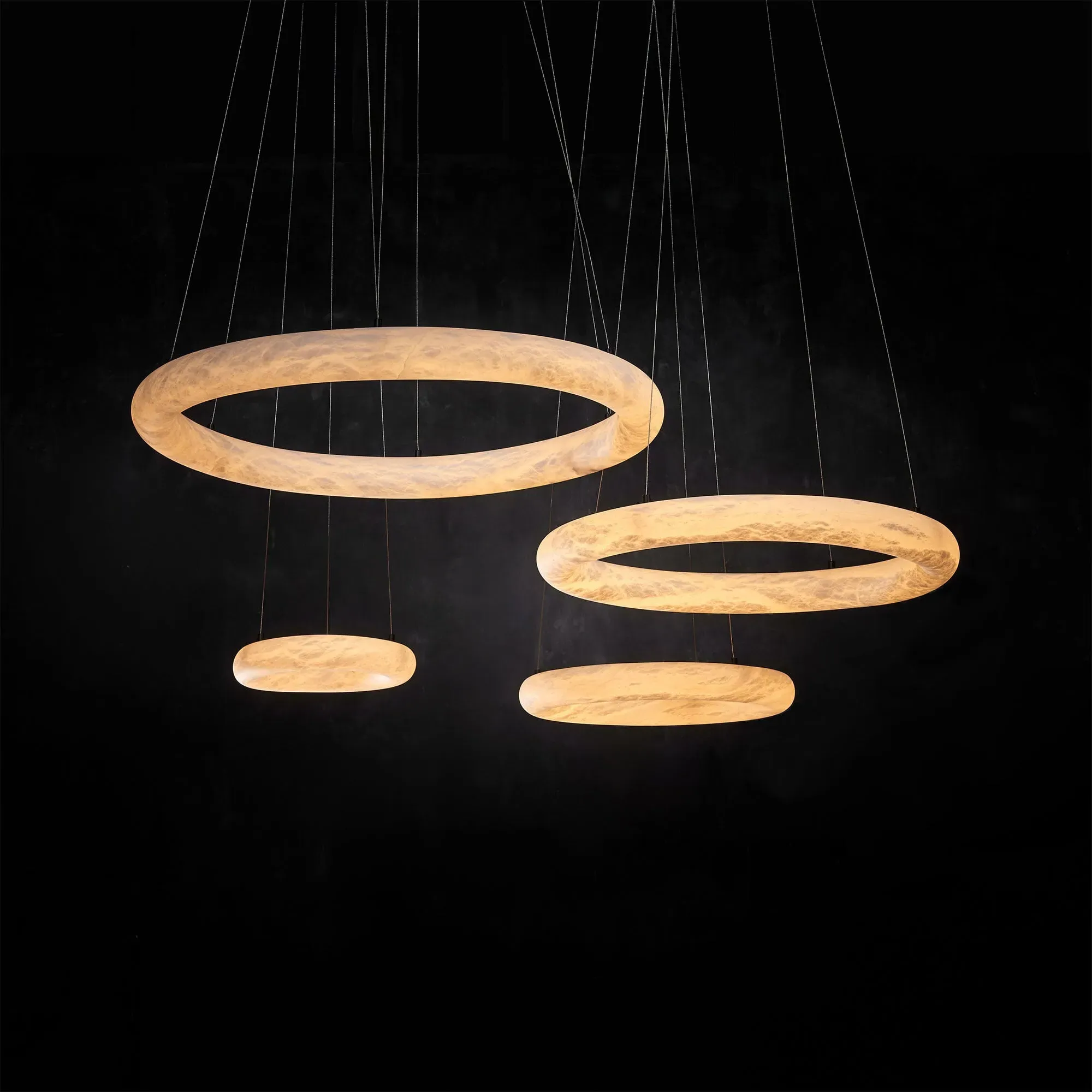 Timothy Oulton Alabaster Ring Pendant Light - Neutral