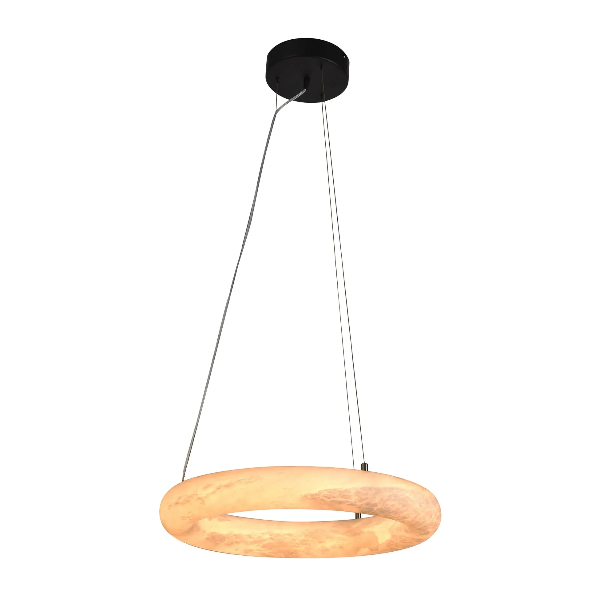 Timothy Oulton Alabaster Ring Pendant Light - Neutral image