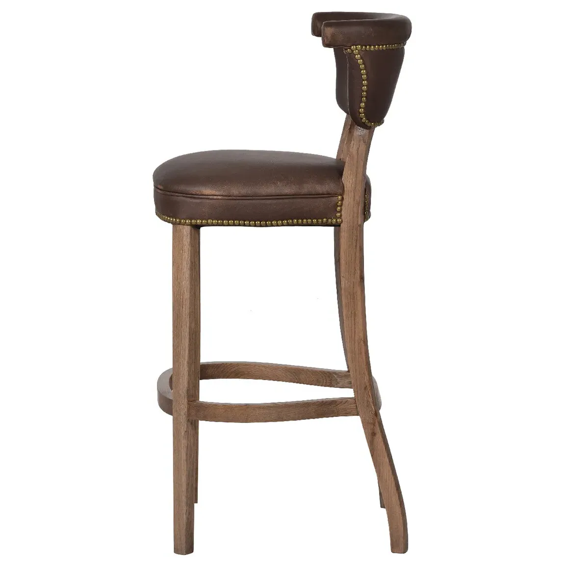 Timothy Oulton Angeles Barstool - Brown, Leather