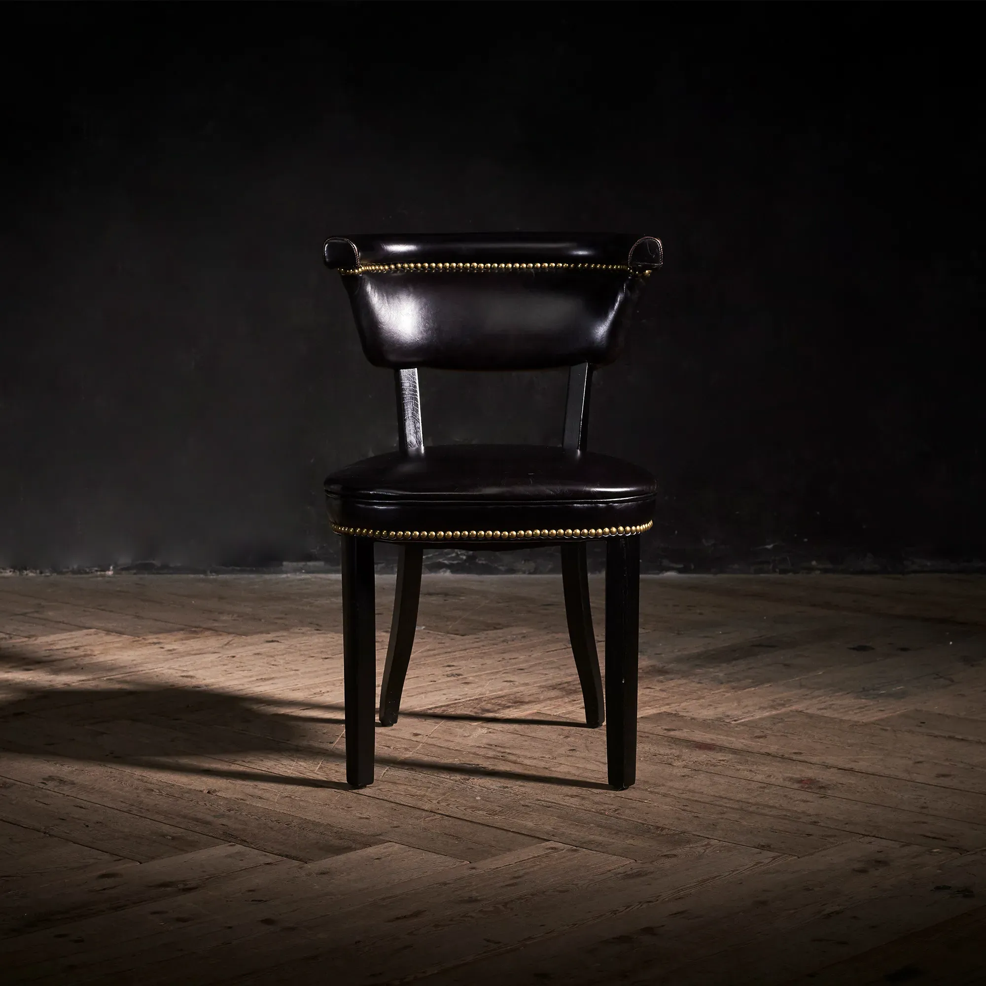 Timothy Oulton Angeles Dining Chair - Black, Leather