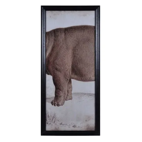 Timothy Oulton Animal Hippo Center Art - Black, Wood