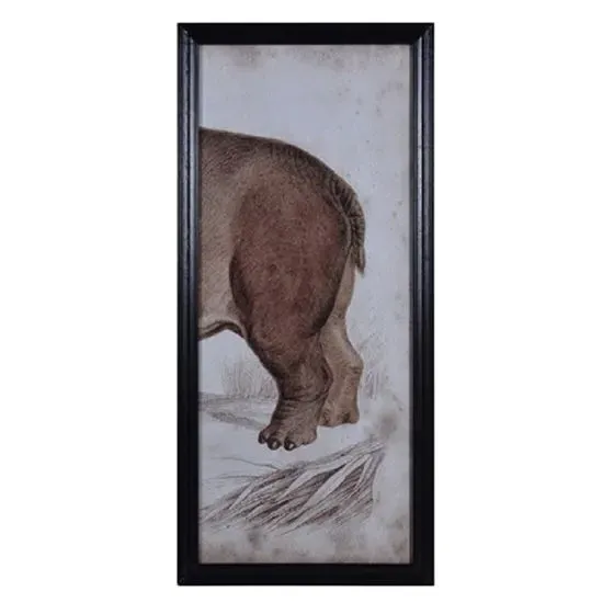 Timothy Oulton Animal Hippo Left Art - Black, Wood