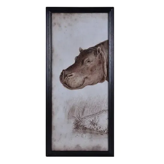Timothy Oulton Animal Hippo Right Art - Black, Wood
