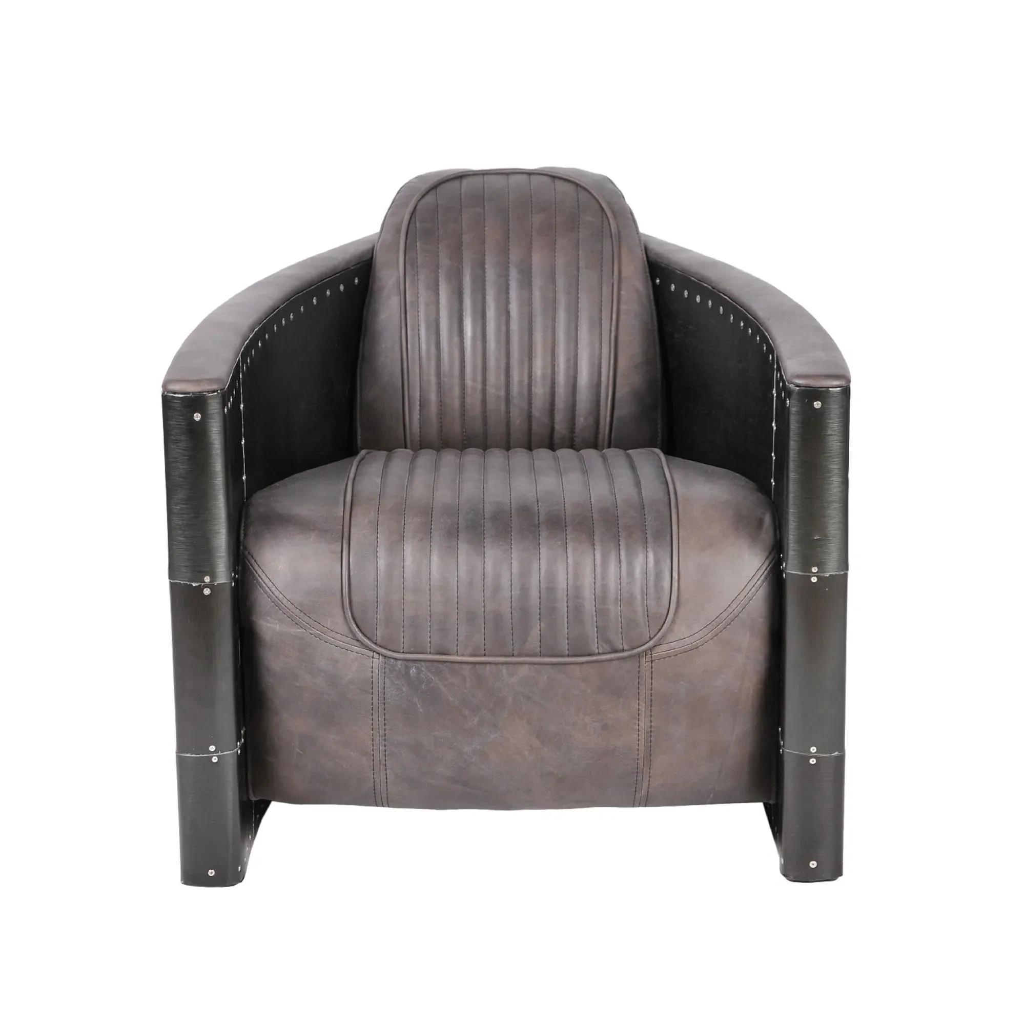 Timothy Oulton Aviator Tomcat Armchair - Black, Leather