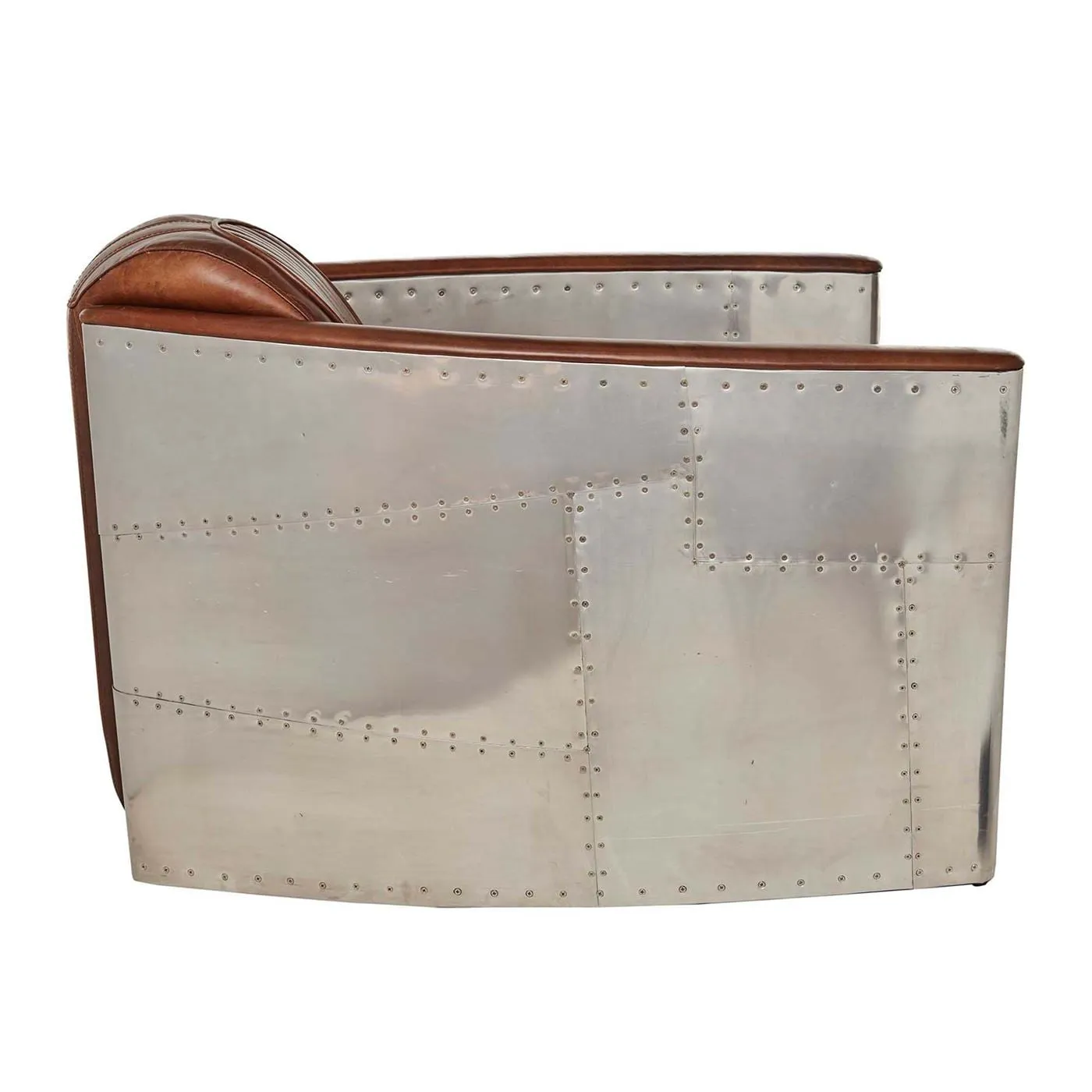 Timothy Oulton Aviator Tomcat Armchair - Brown, Leather