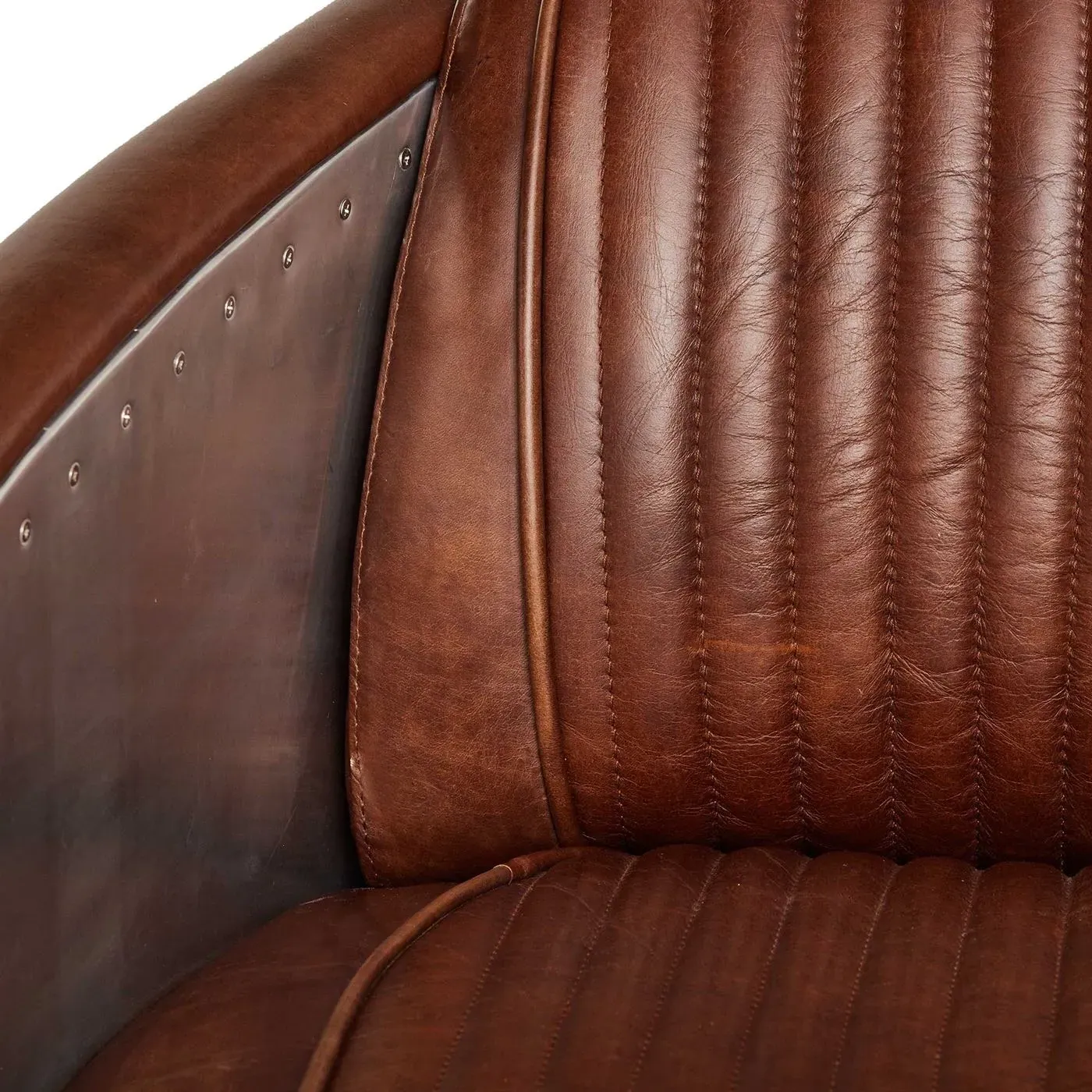 Timothy Oulton Aviator Tomcat Armchair - Brown, Leather
