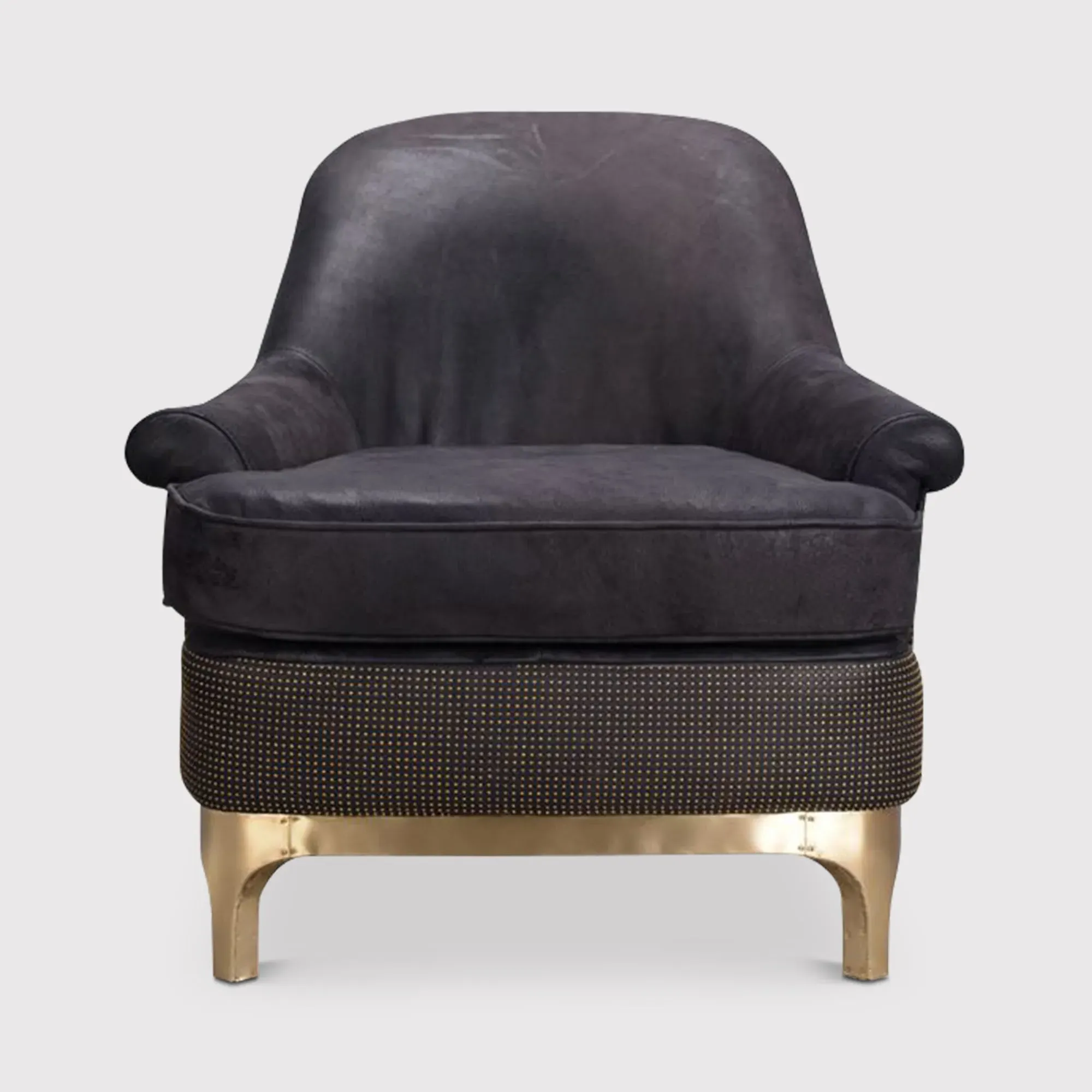 Timothy Oulton Bastille Armchair - Black Leather image