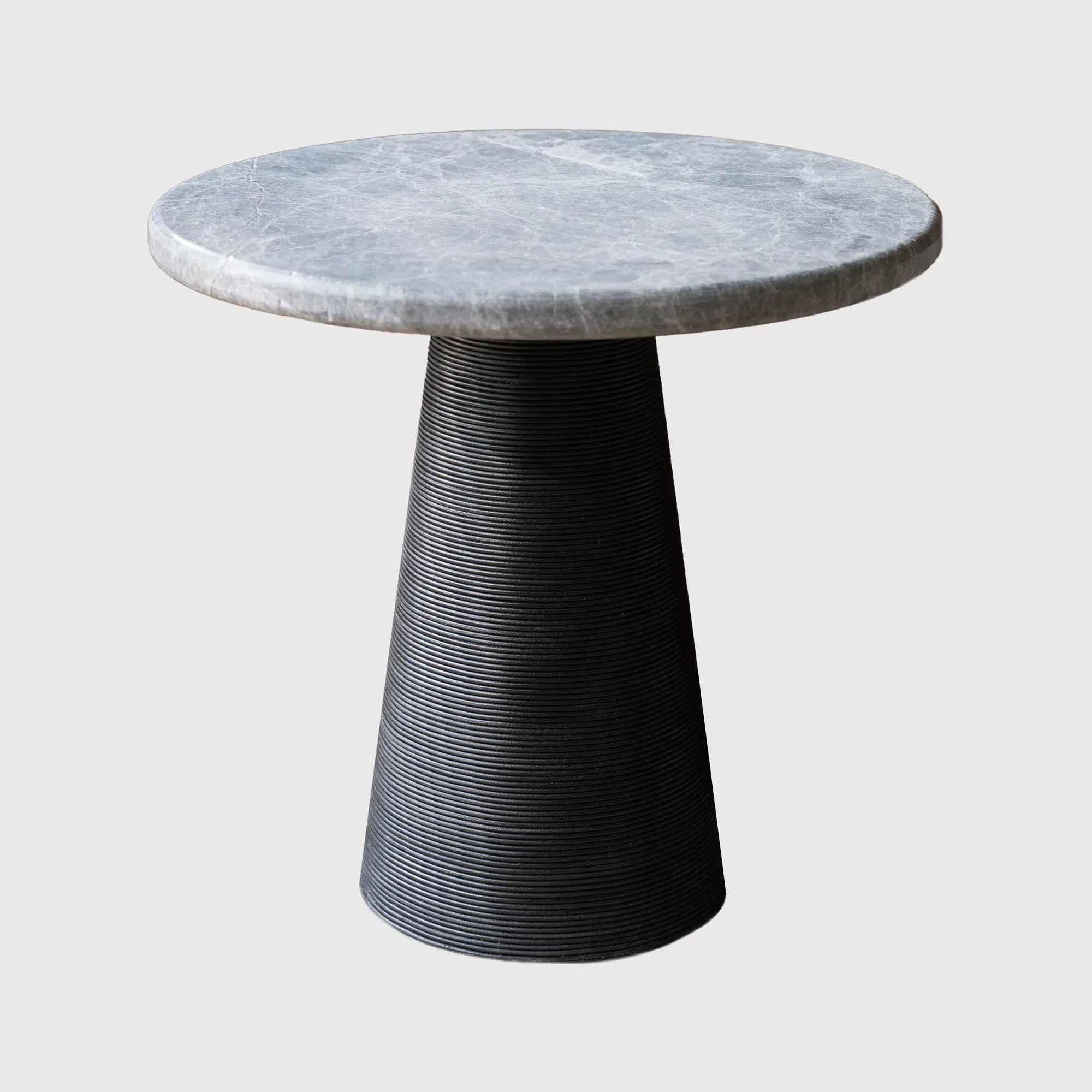 Timothy Oulton Bootlace Round Side Table - Marble