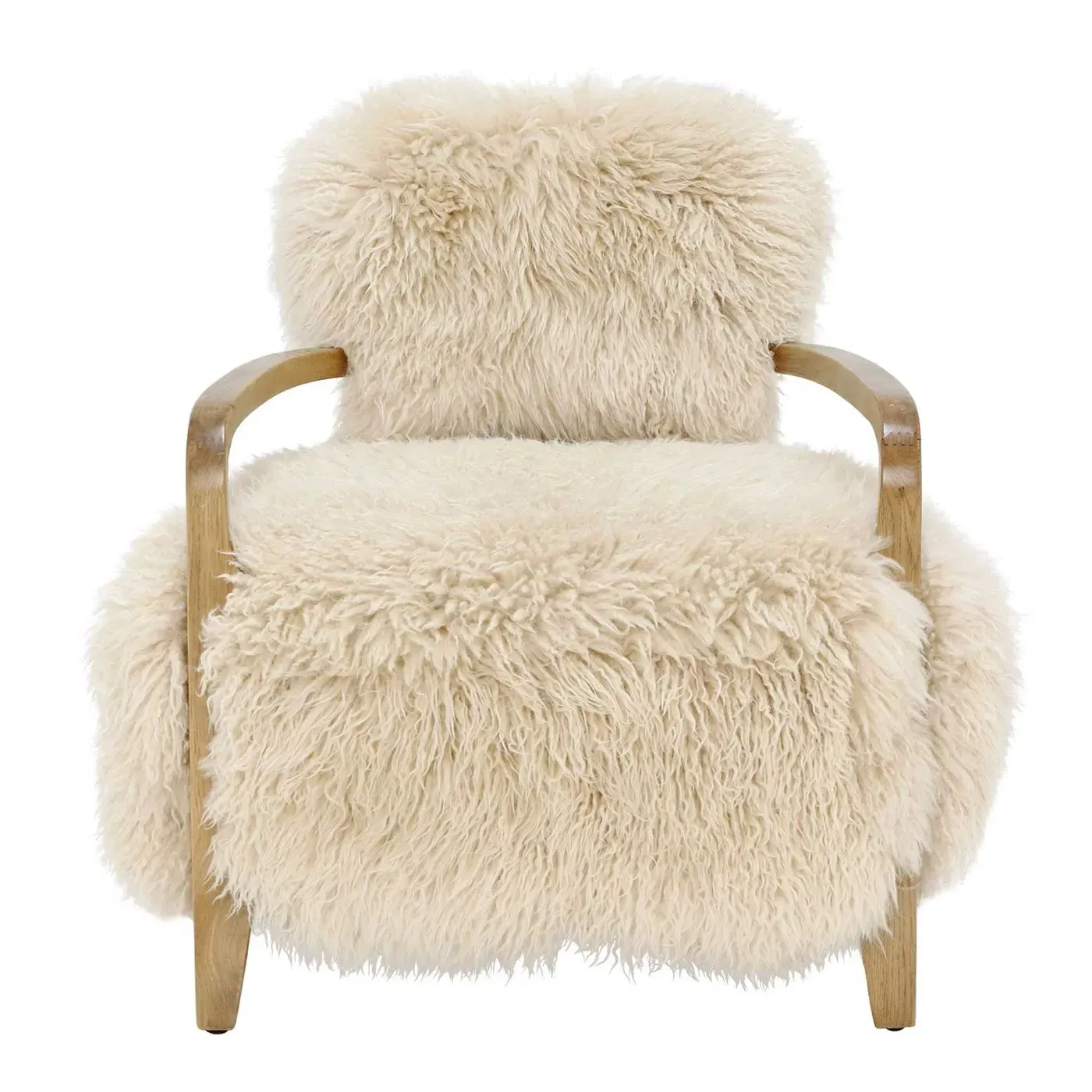 Timothy Oulton Cabana Accent Chair - Neutral, Sheepskin