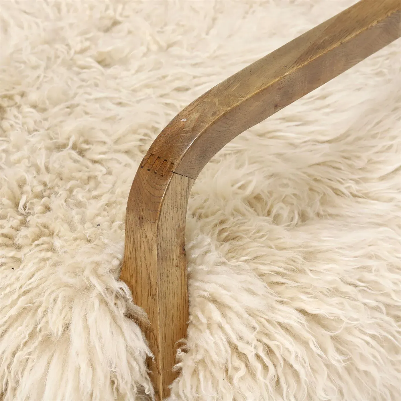 Timothy Oulton Cabana Accent Chair - Neutral, Sheepskin