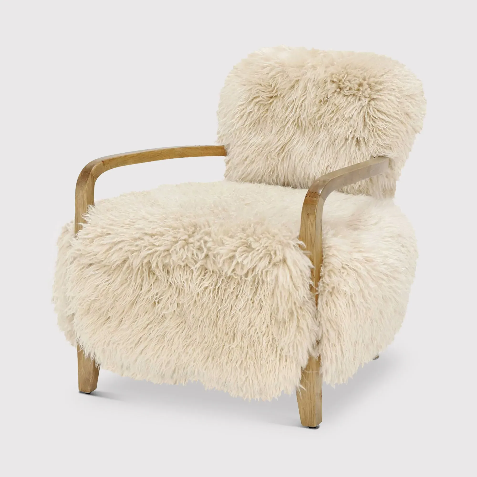 Timothy Oulton Cabana Accent Chair - Neutral, Sheepskin image